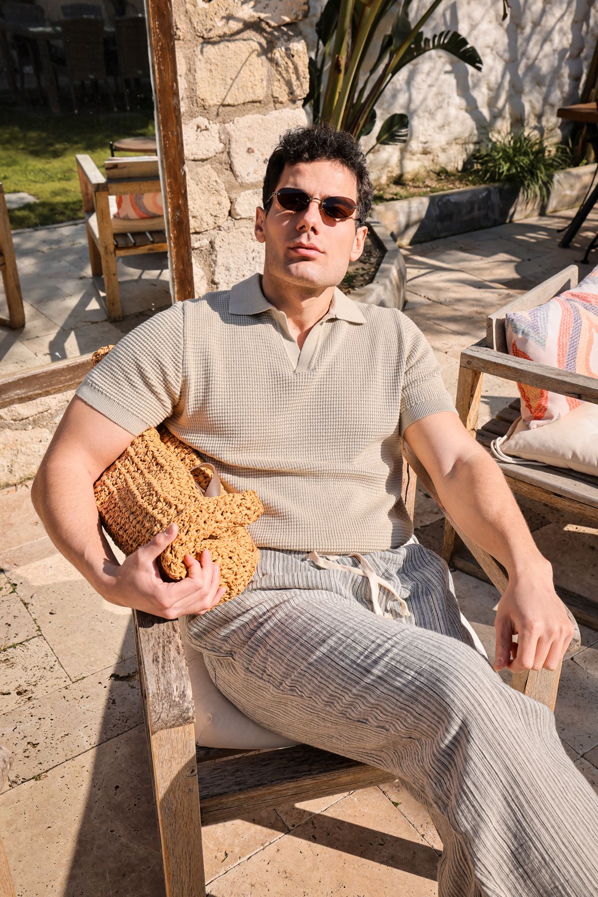 Moka Bej Triko Tshirt