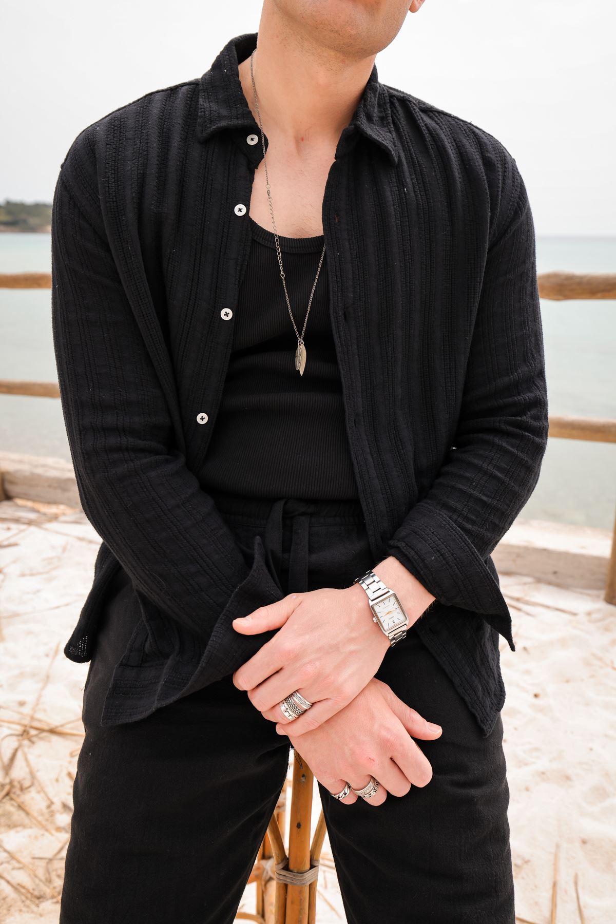 Livaro Siyah Gömlek