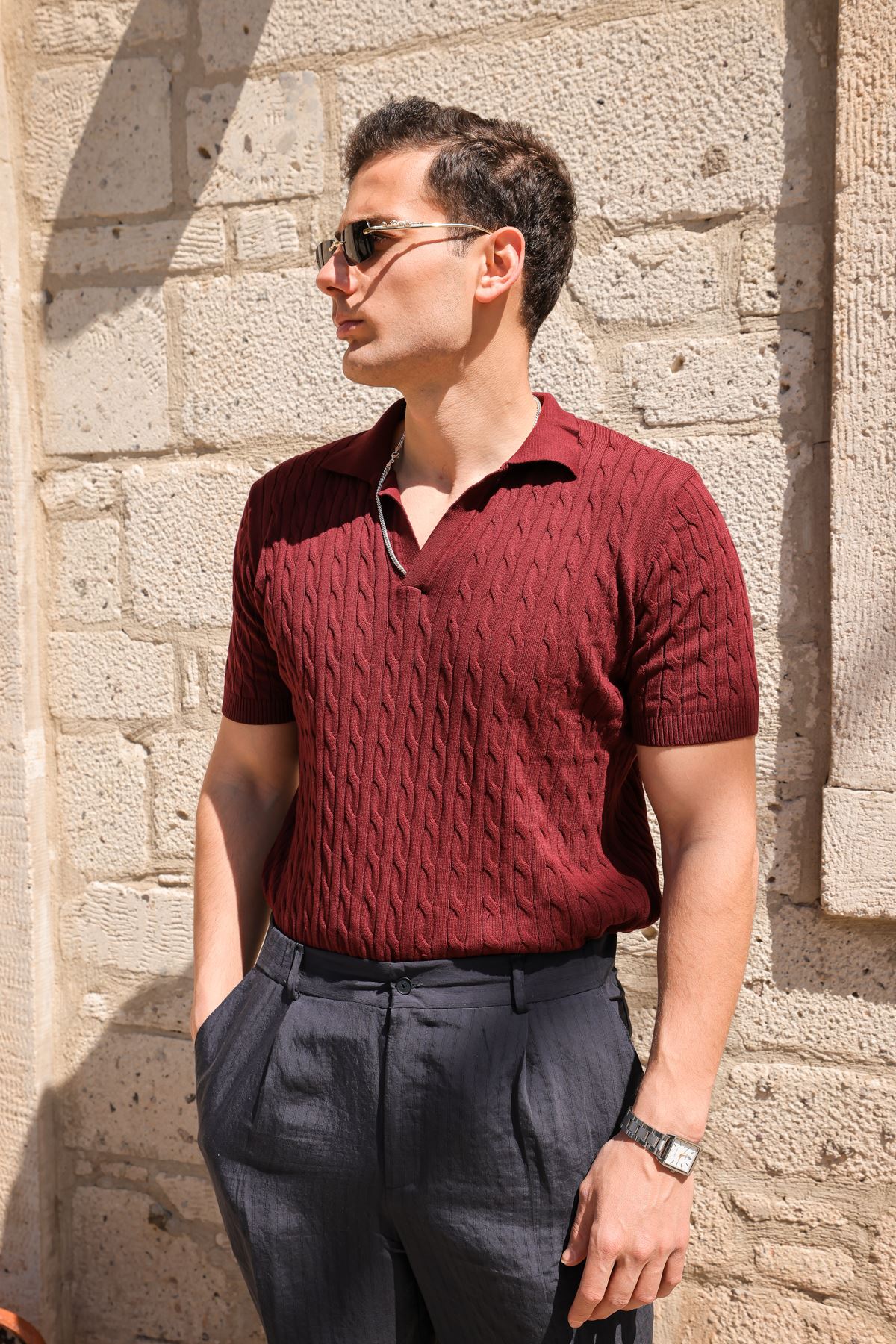 Sable Bordo Triko Tshirt