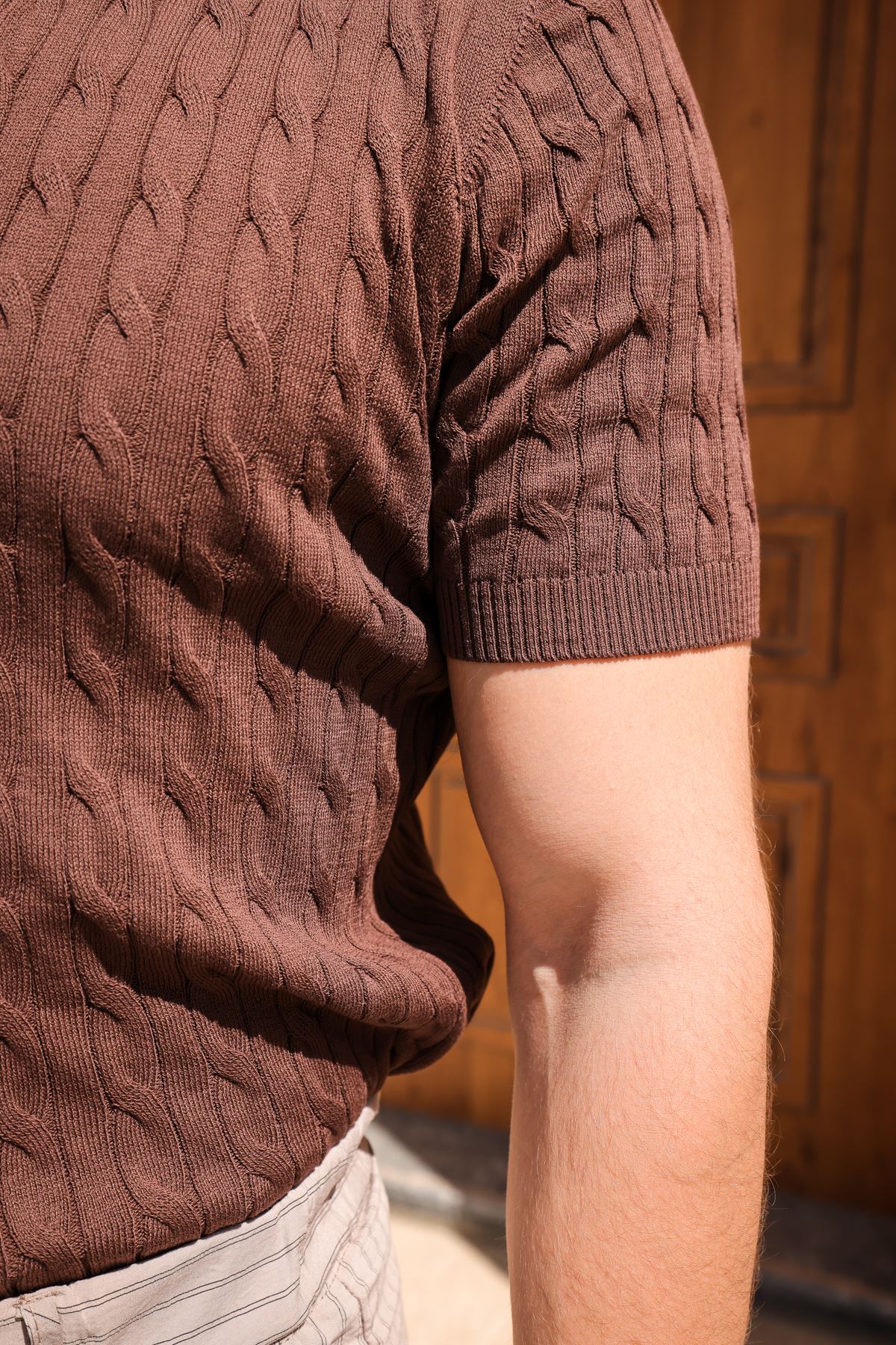 Sable Kahve Triko Tshirt