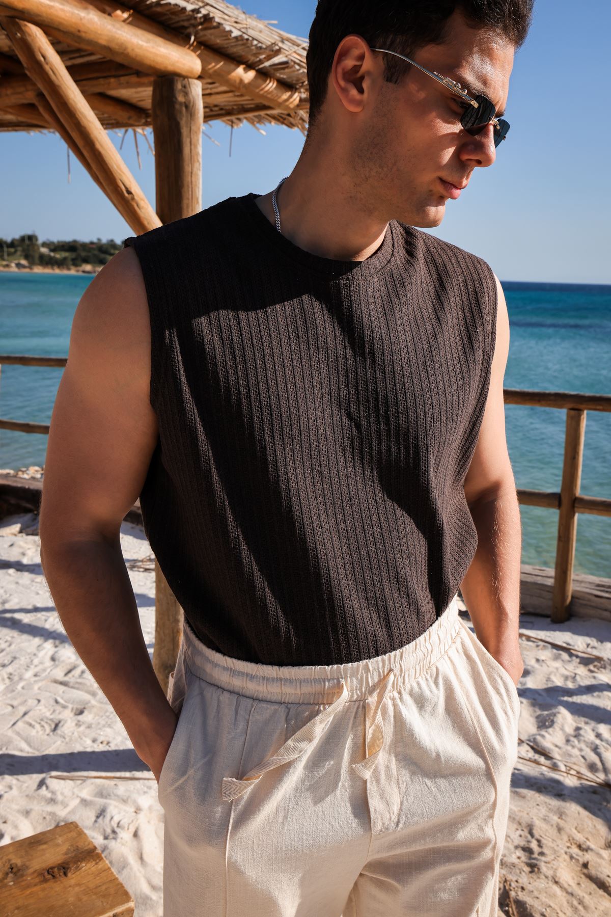 Velum Kahve Triko Atlet