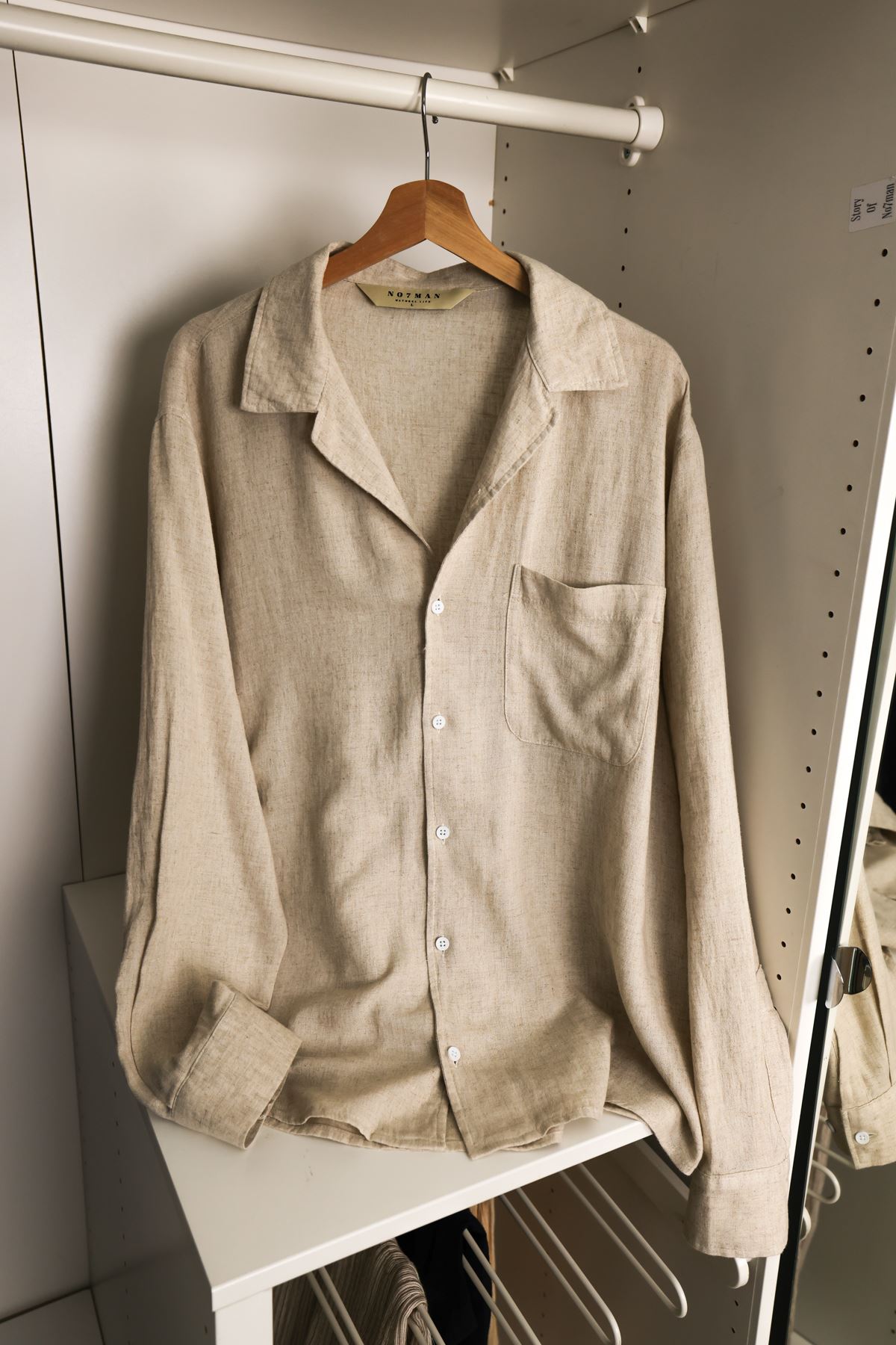 İtaliano Keten %100 Bej Gömlek