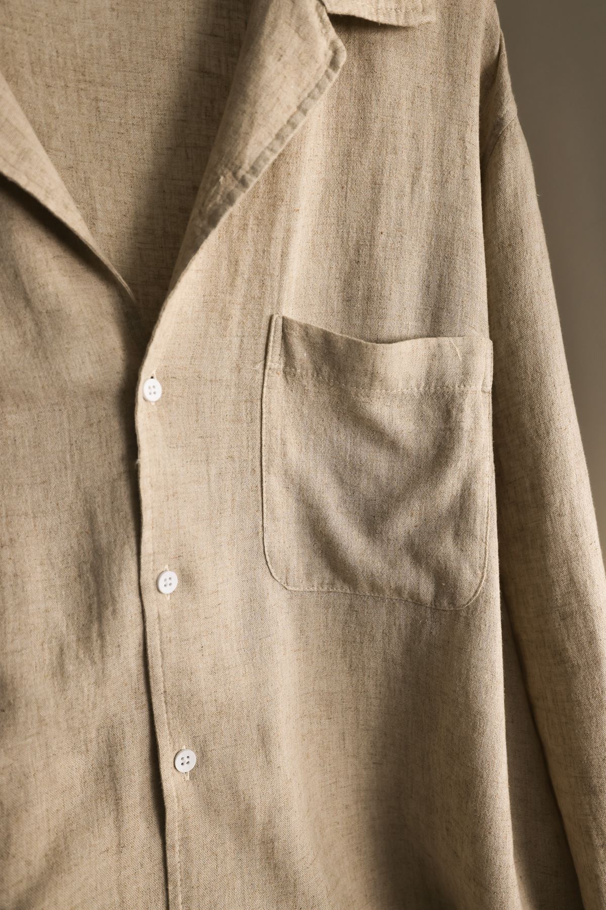 İtaliano Keten %100 Bej Gömlek