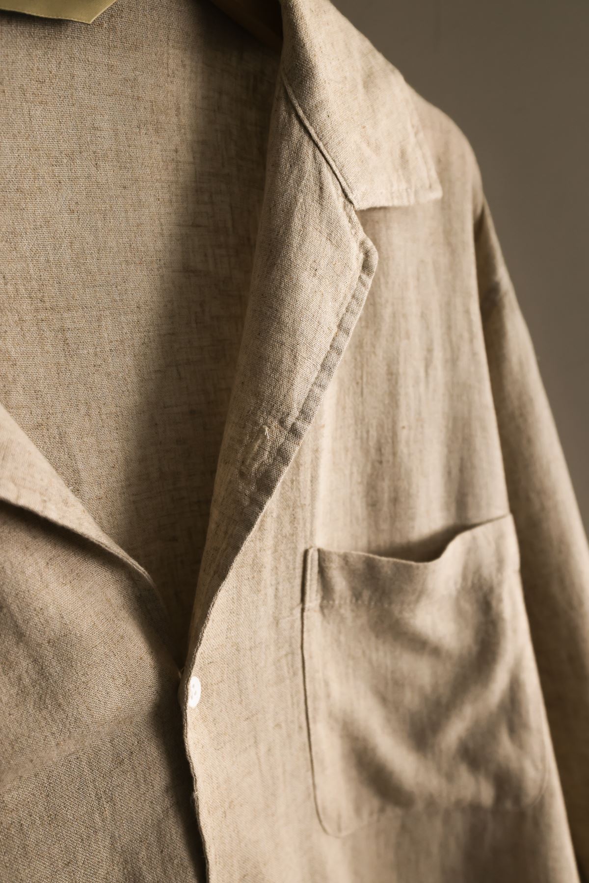 İtaliano Keten %100 Bej Gömlek