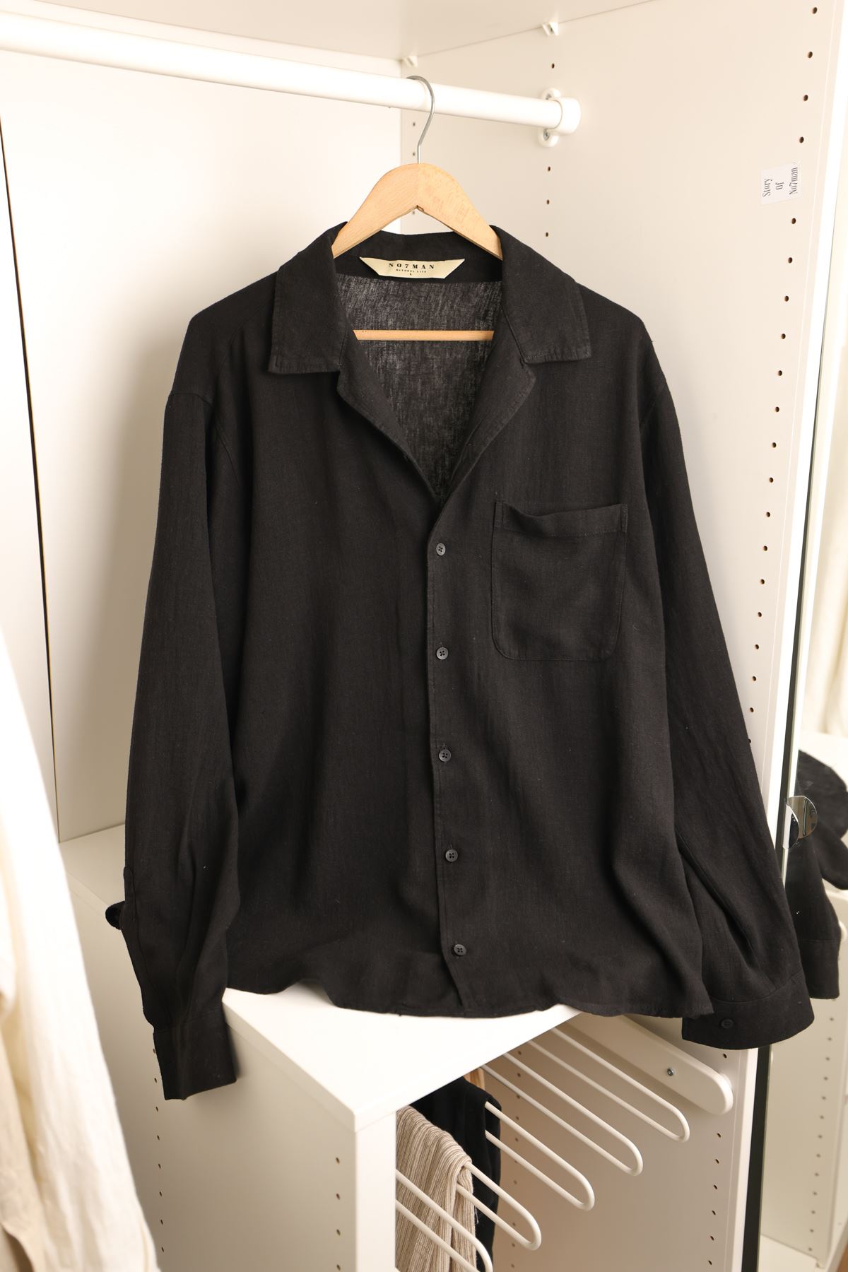 İtaliano Keten %100 Siyah Gömlek