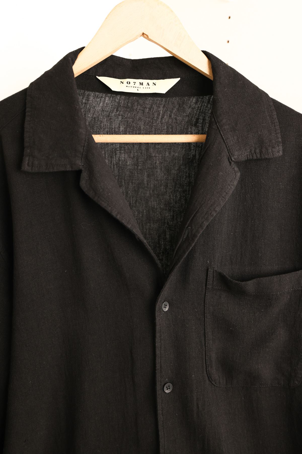 İtaliano Keten %100 Siyah Gömlek