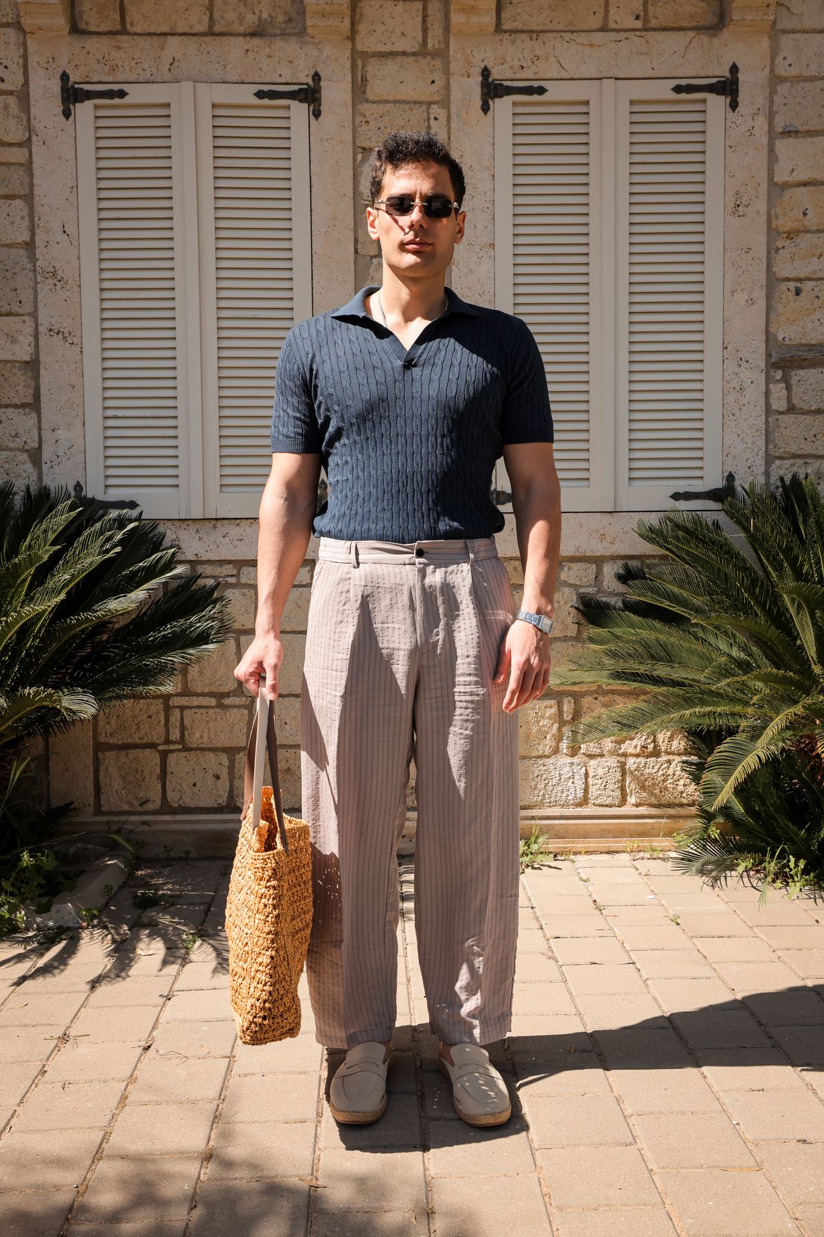 Dunes Bej Lacivert Kombin