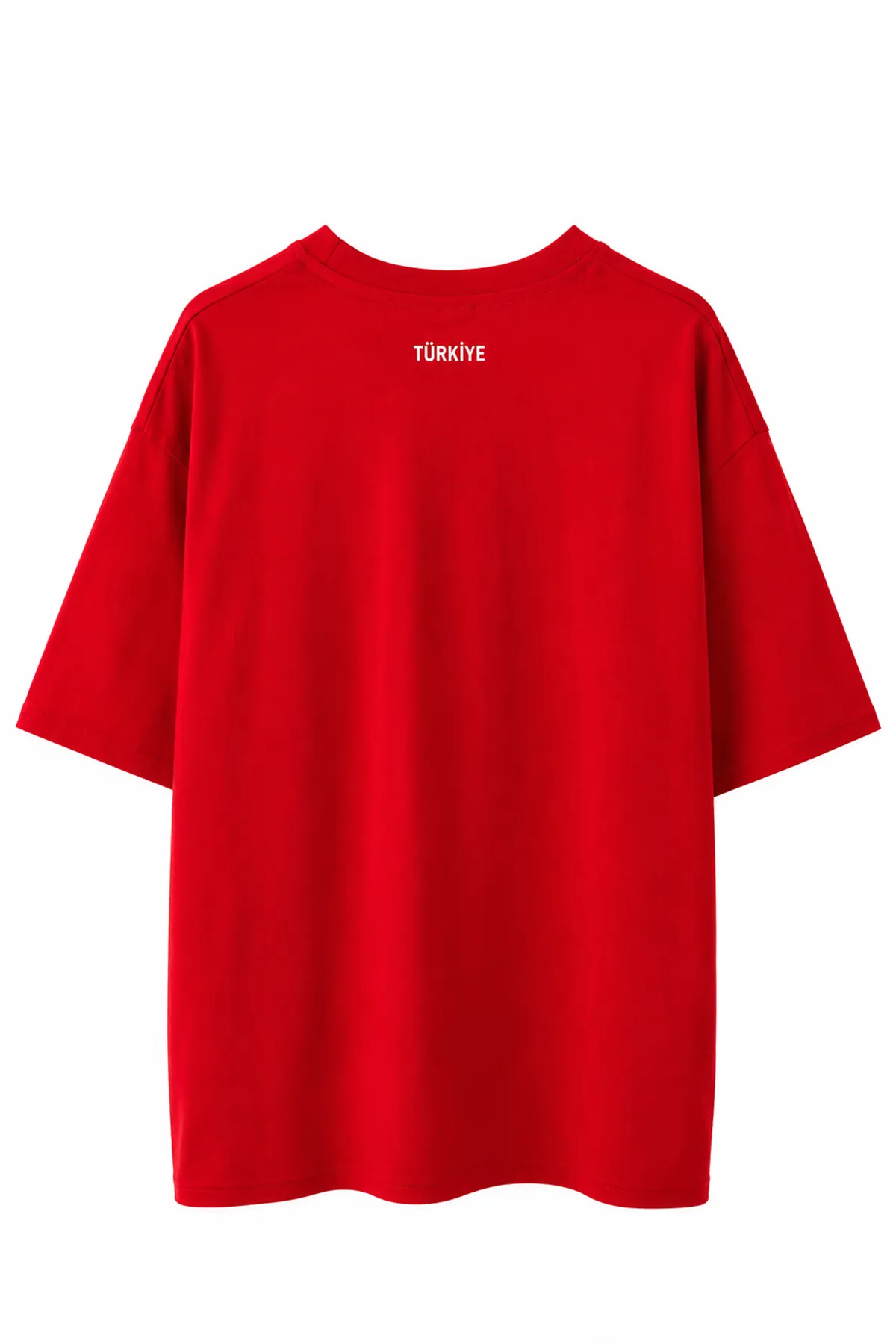 Türkiye Kırmızı Beyaz Pamuklu Tshirt