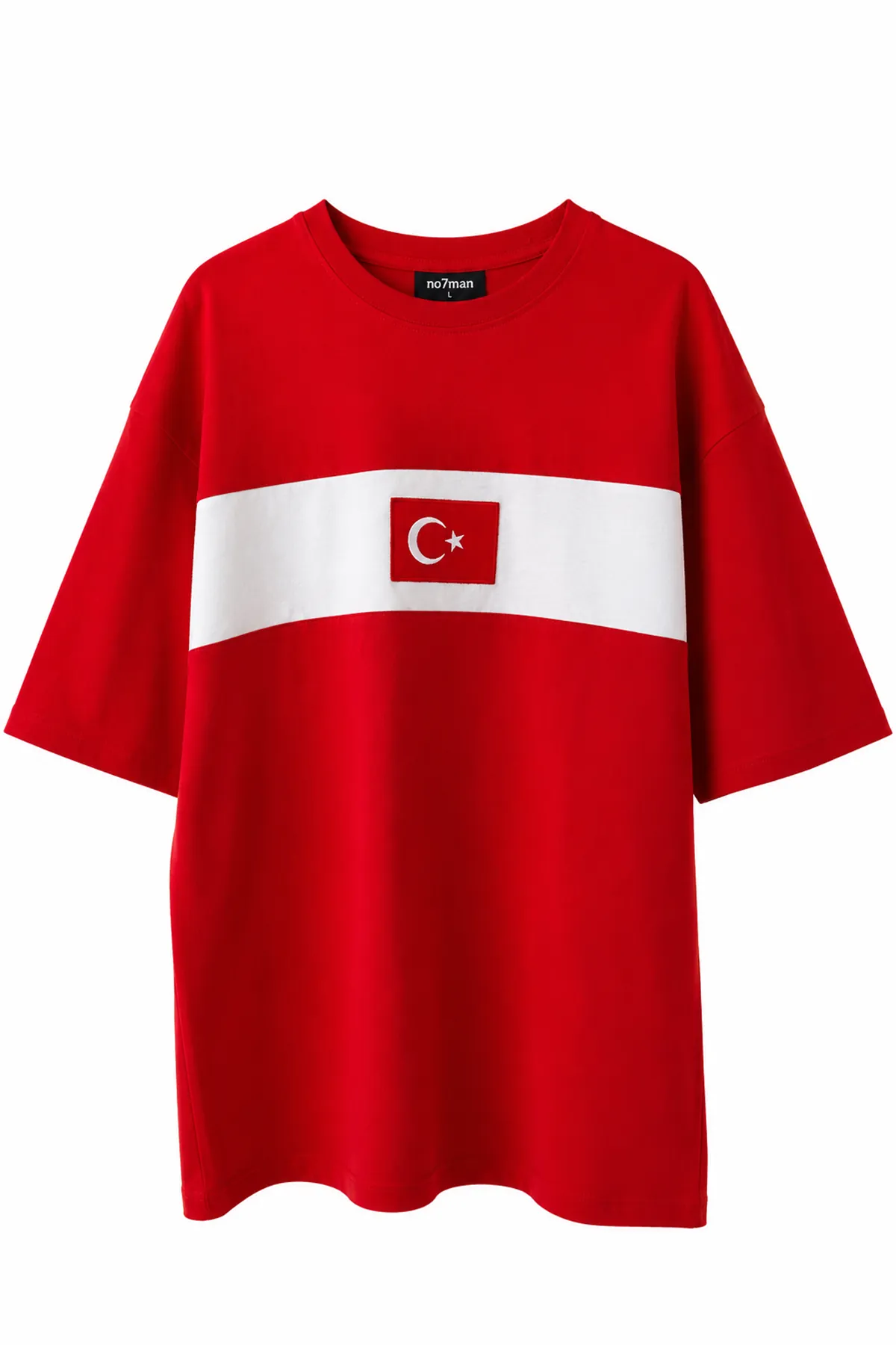 Türkiye Kırmızı Beyaz Pamuklu Tshirt