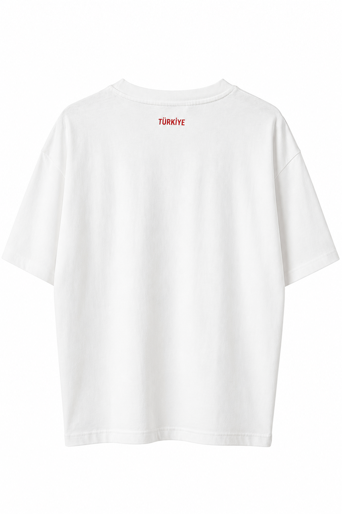 Türkiye Beyaz Kırmızı Pamuklu Tshirt