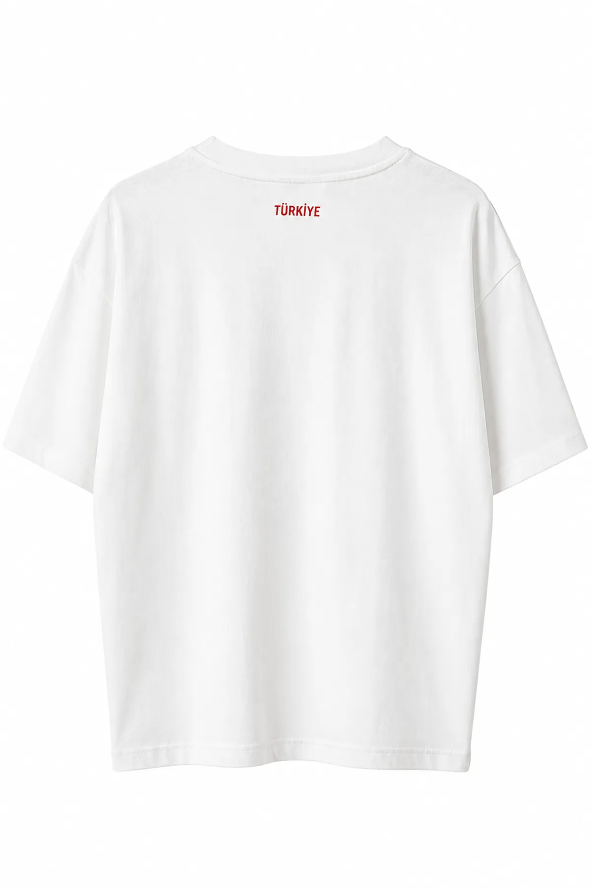 Türkiye Beyaz Kırmızı Pamuklu Tshirt