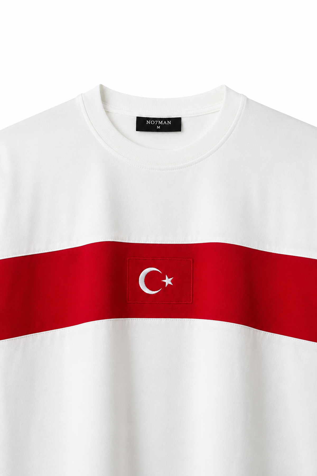 Türkiye Beyaz Kırmızı Pamuklu Tshirt