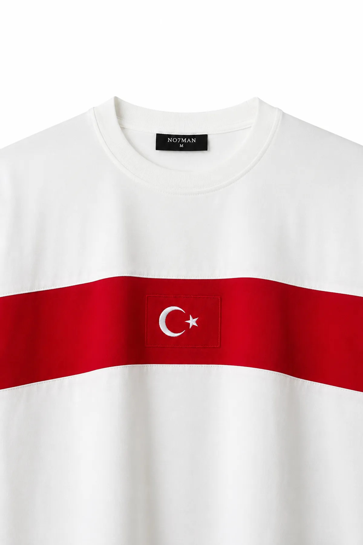 Türkiye Beyaz Kırmızı Pamuklu Tshirt