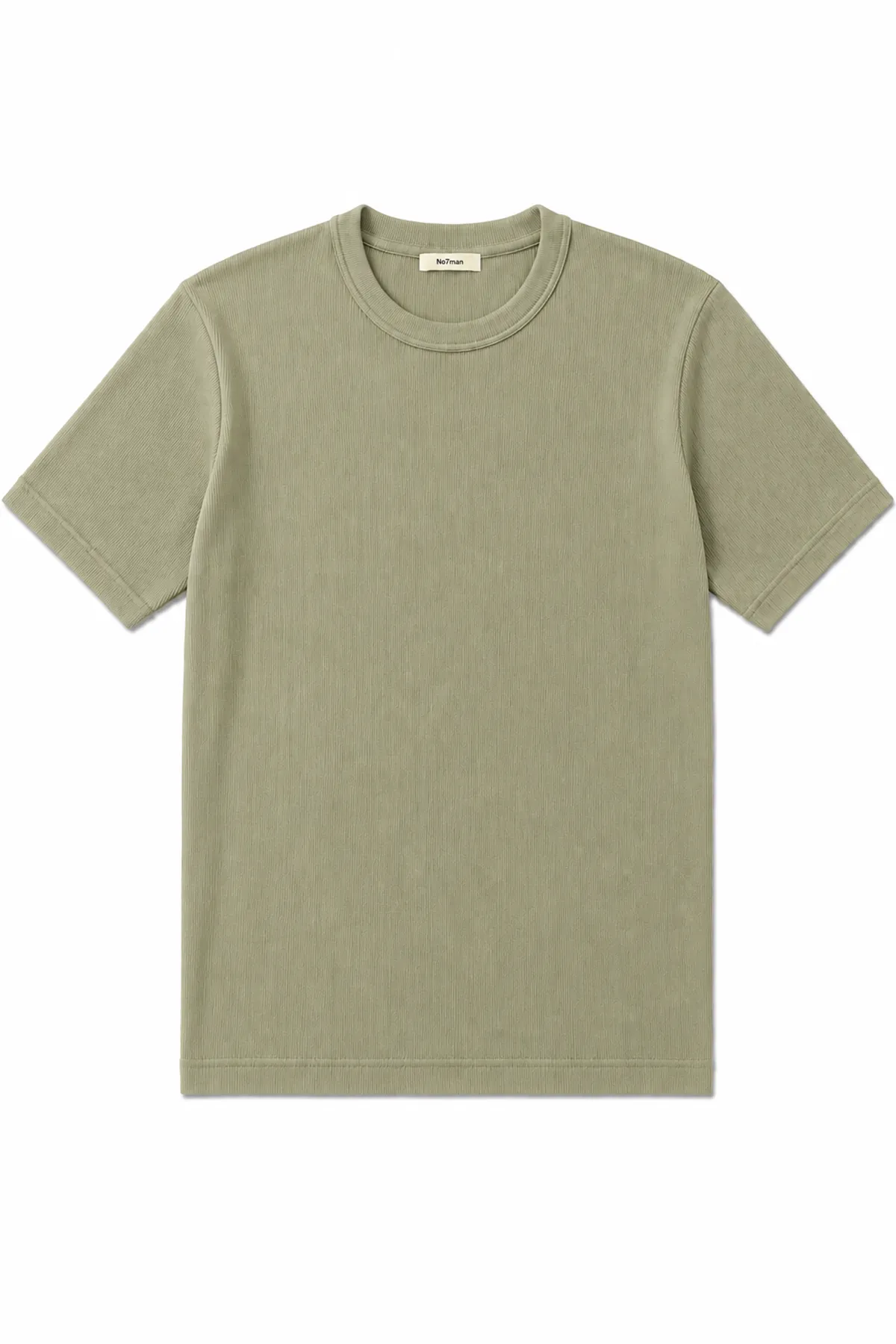 Tavia Haki Bisiklet Yaka %100 Pamuk Erkek Tshirt 