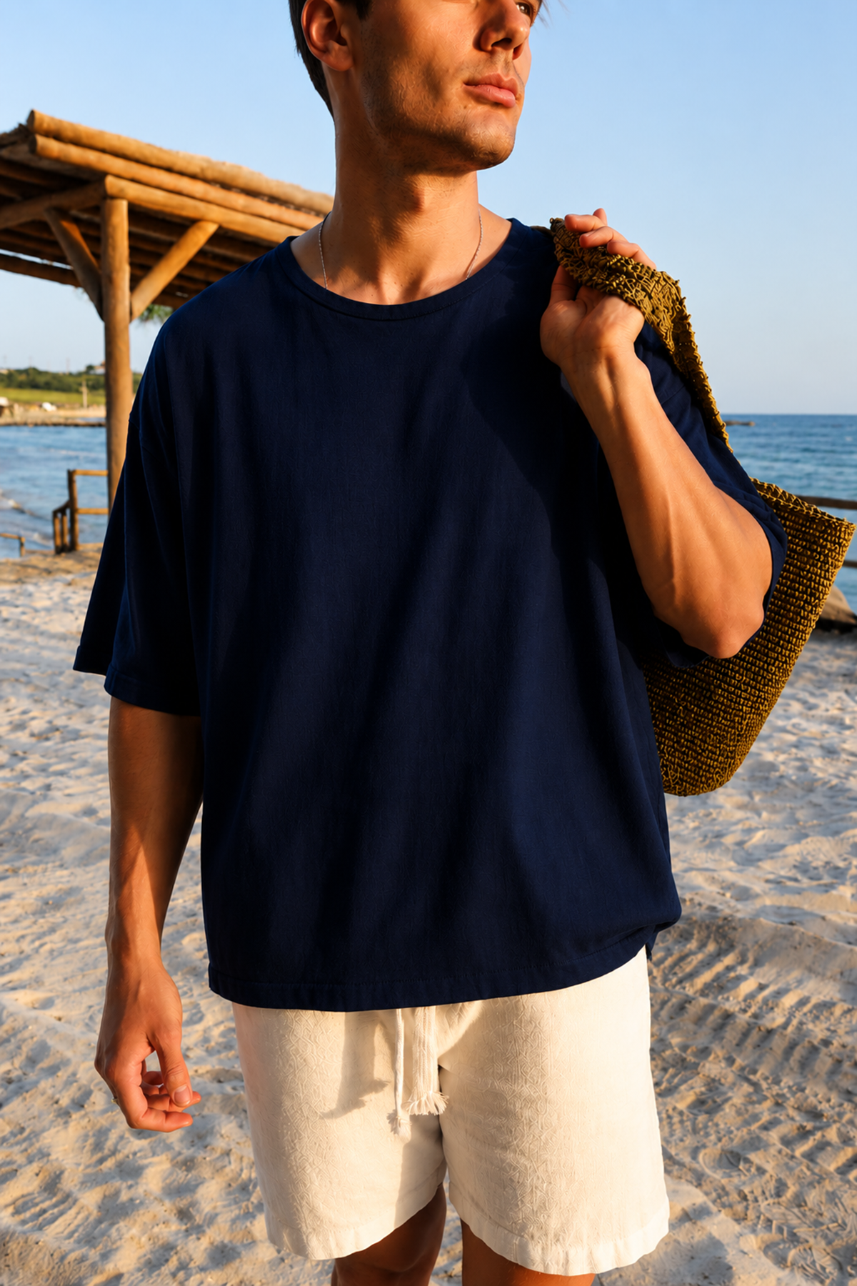 Rio Lacivert Oversize Tshirt