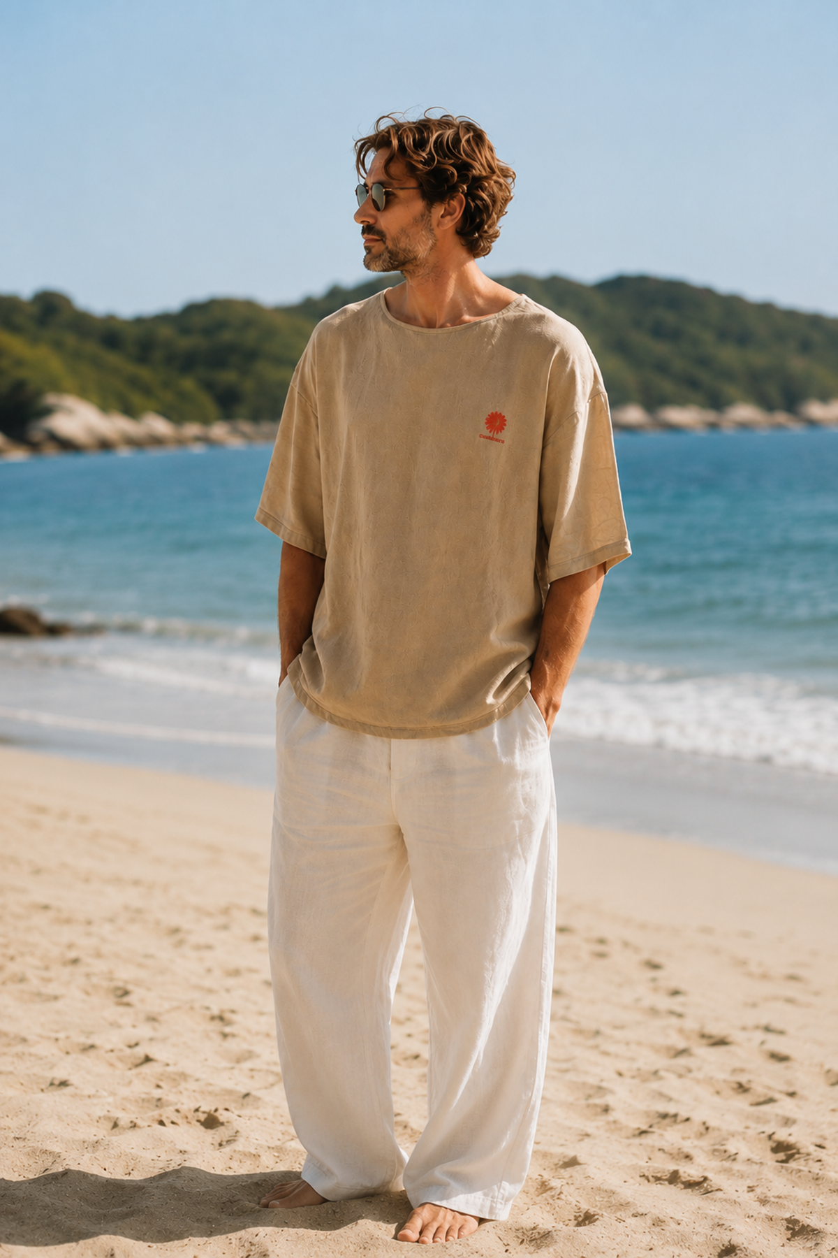 Casablanca Taba Oversize Fakir Kol Erkek Tshirt