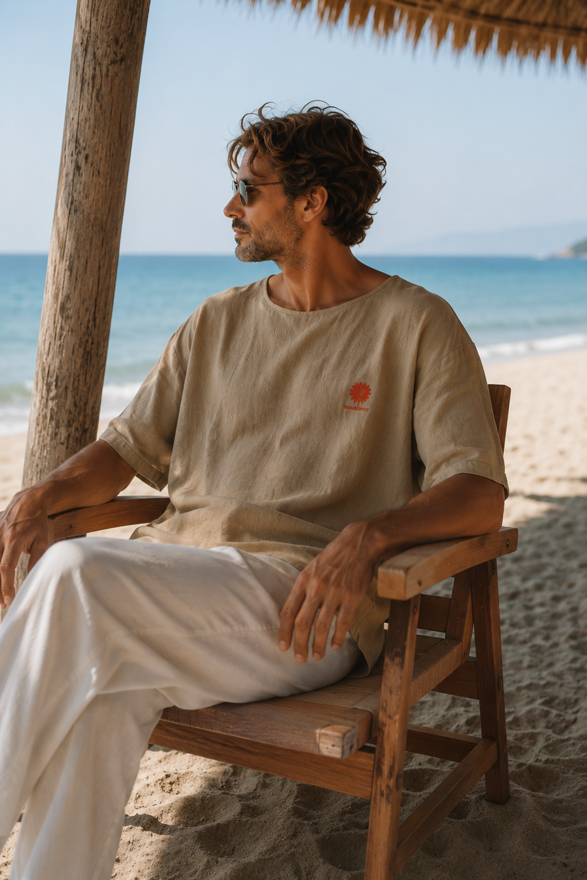 Casablanca Taba Oversize Fakir Kol Erkek Tshirt