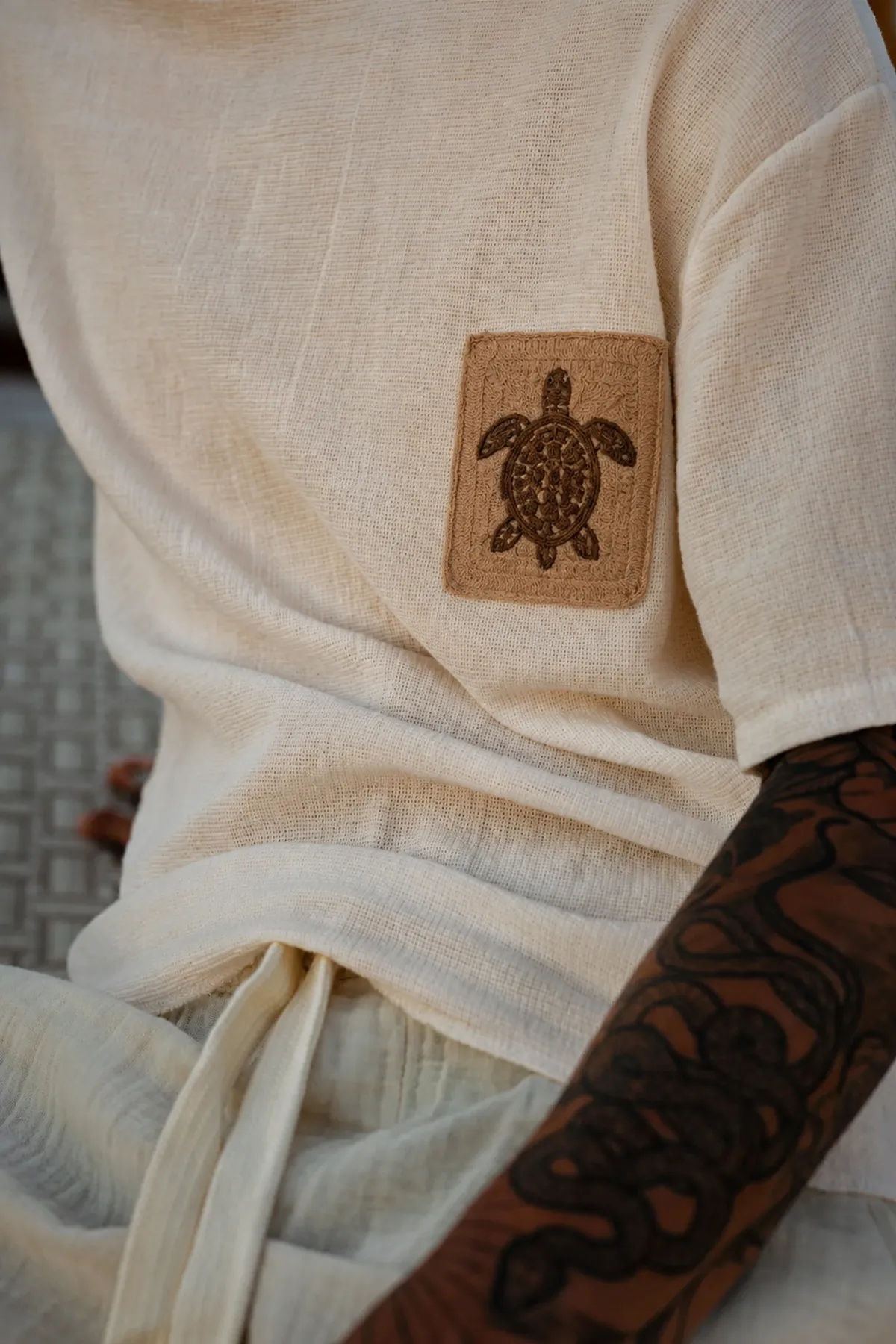 Michelangelo Bej %100 Pamuk Duble Size Erkek Tshirt