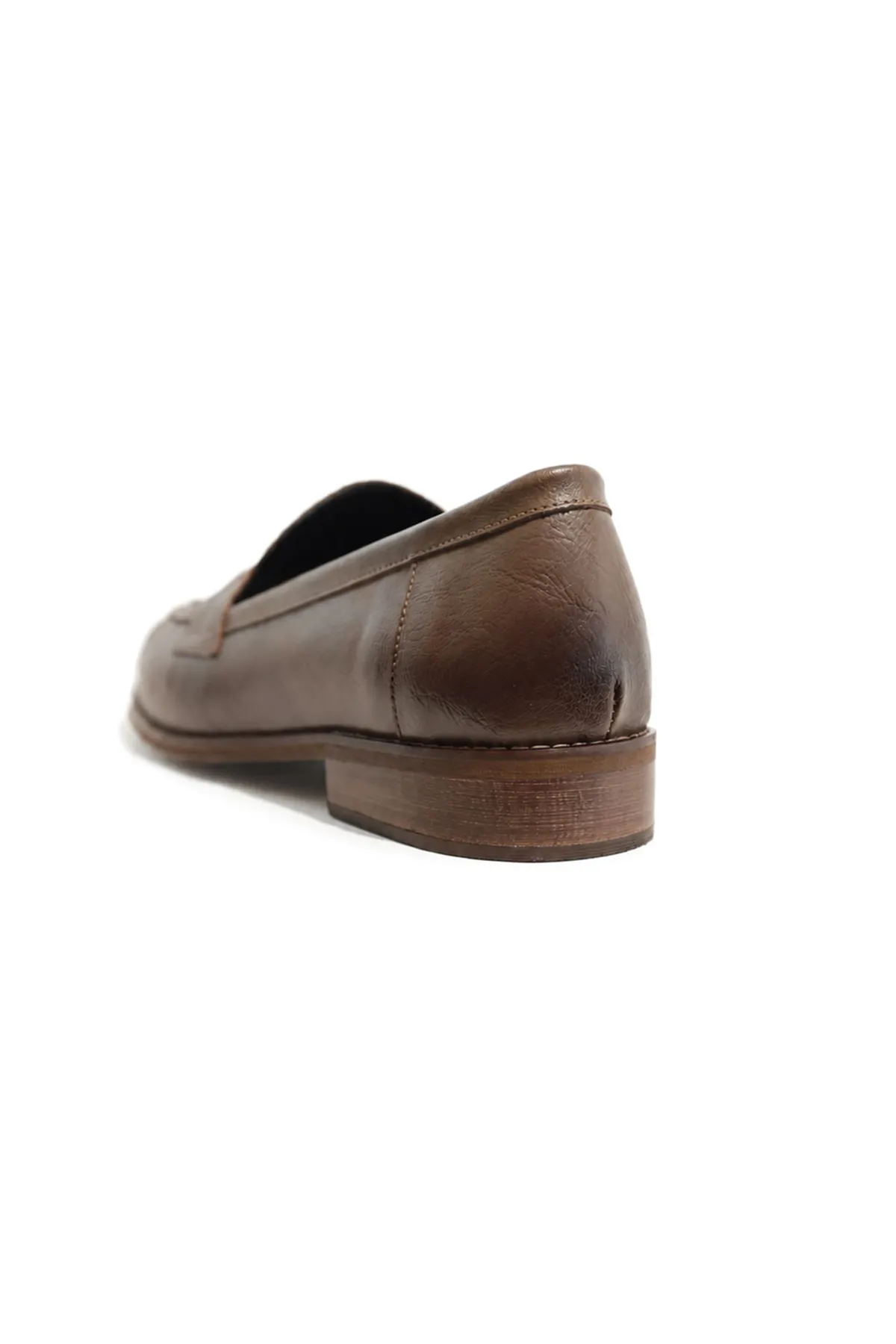 Nord Kahverengi Cilt Elit Croco Desen Rugan Loafer Erkek Ayakkabı