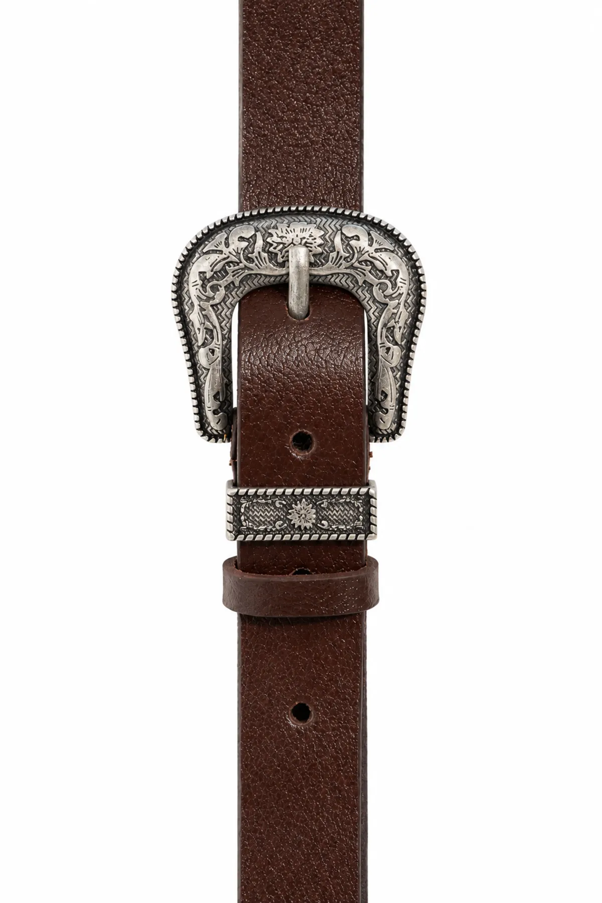 Viking Kahve Cilt %100 Deri Retro Erkek Kemer 