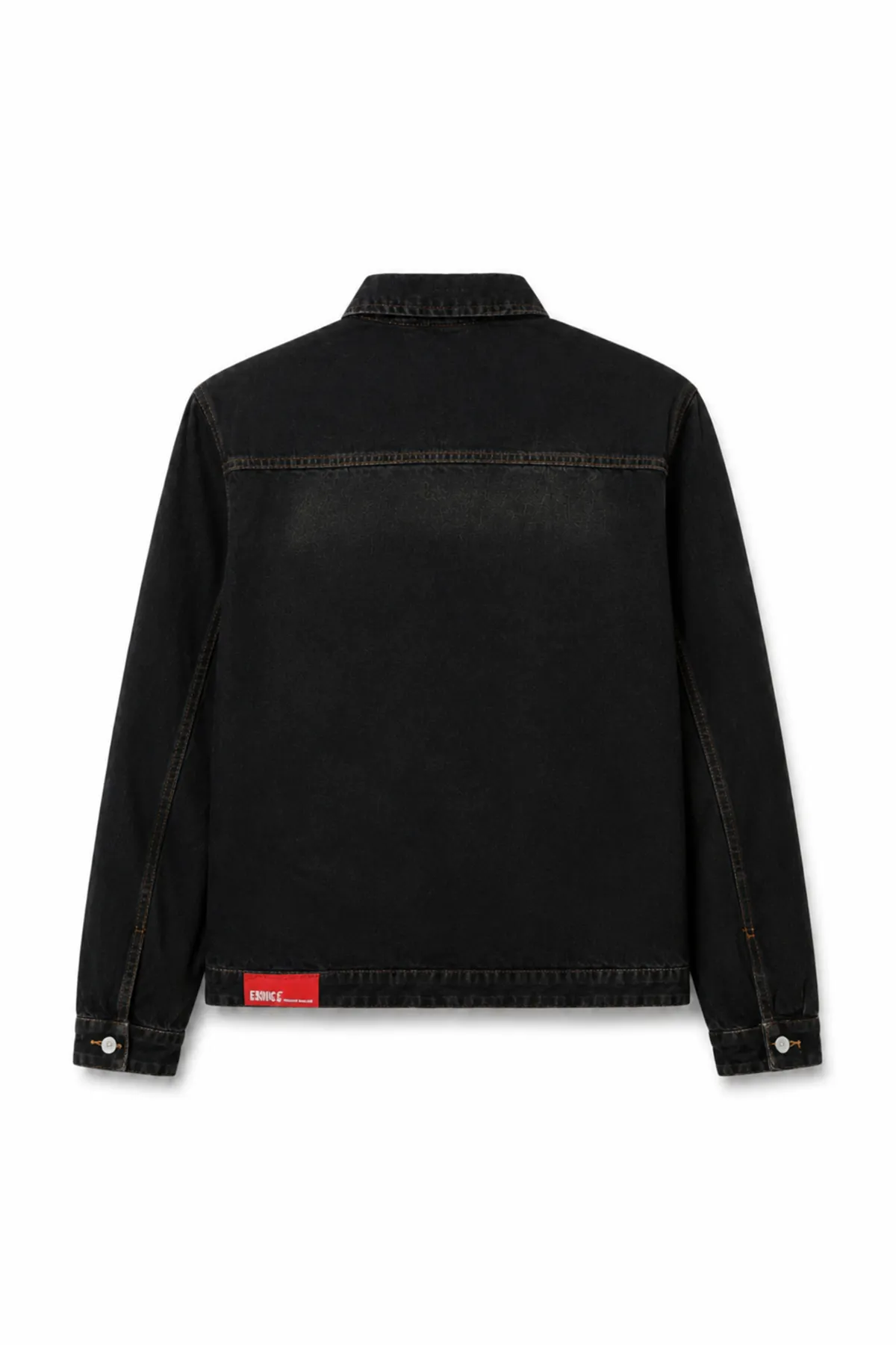 Hardy Siyah Lüks Street Crop %100 Pamuk Denim Erkek Kot Ceket