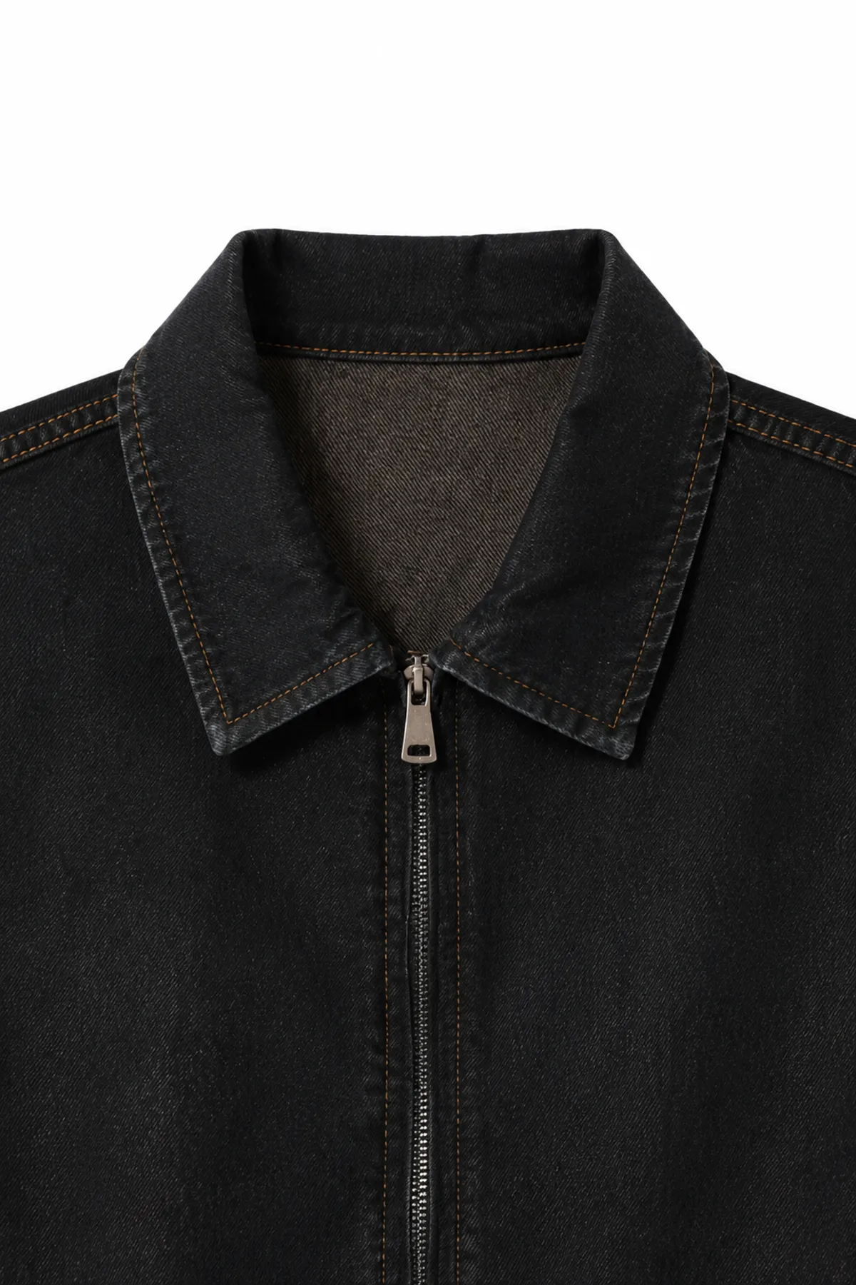 Hardy Siyah Lüks Street Crop %100 Pamuk Denim Erkek Kot Ceket