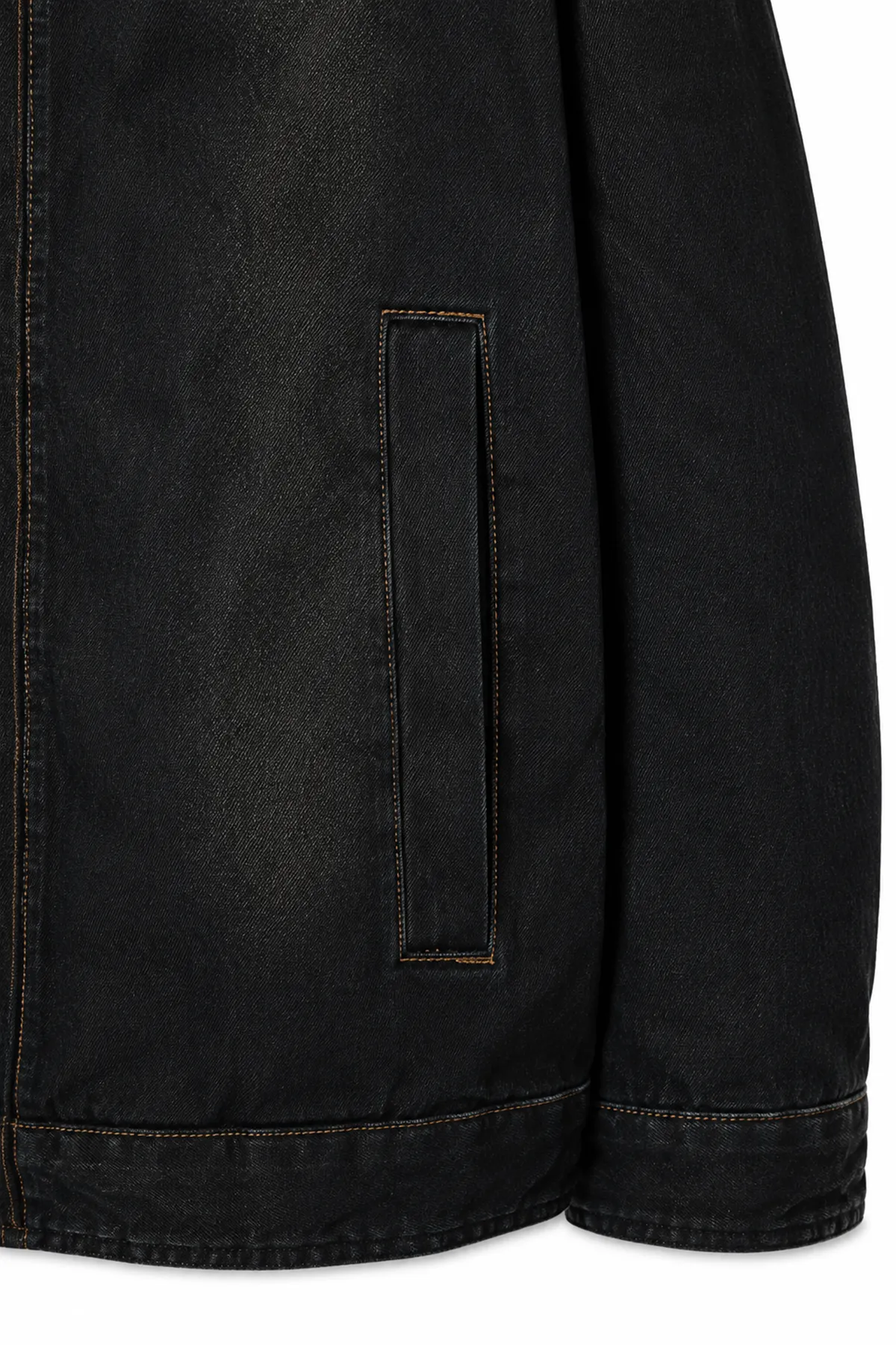 Hardy Siyah Lüks Street Crop %100 Pamuk Denim Erkek Kot Ceket