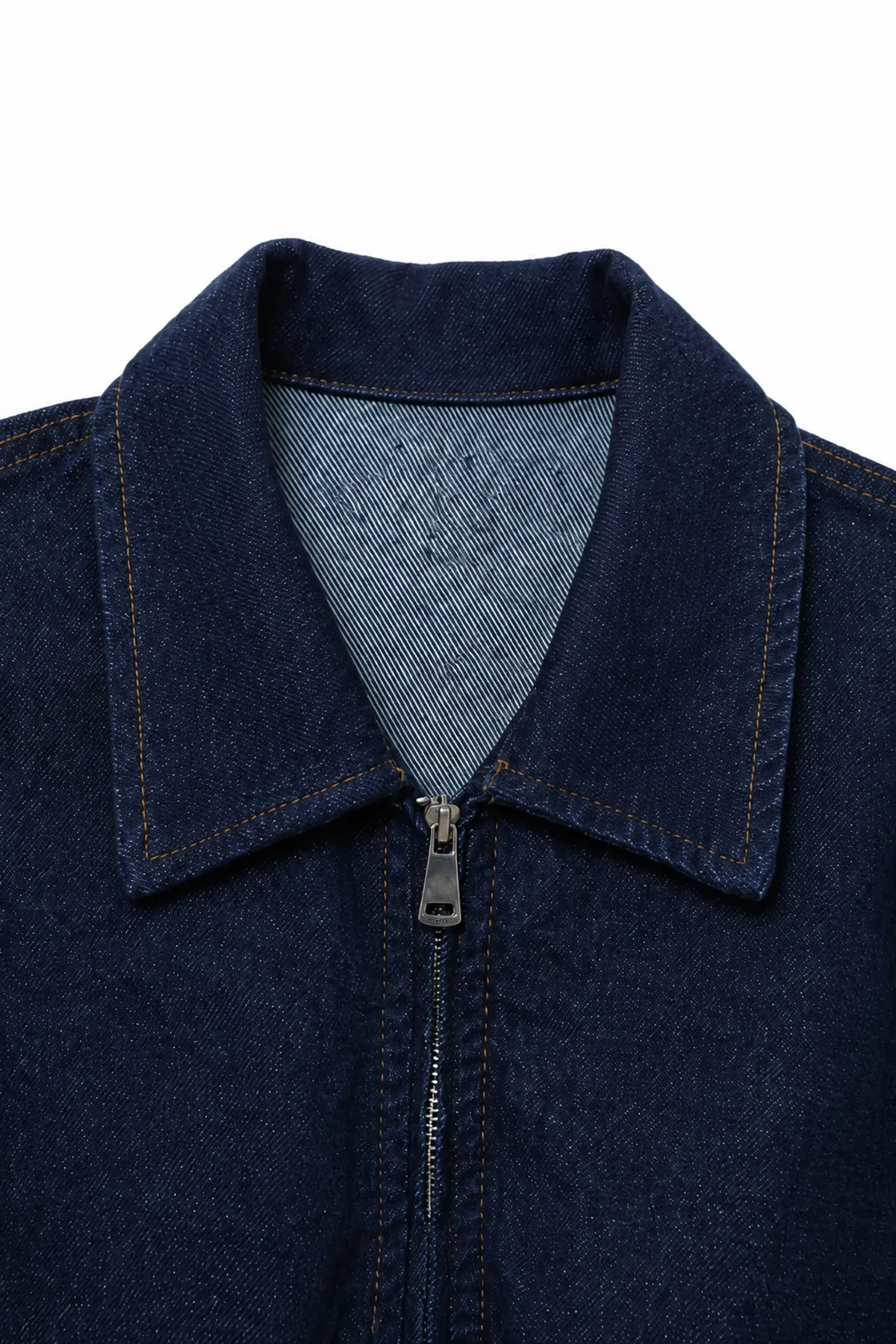 Hardy Navy Lüks Street Crop %100 Pamuk Denim Erkek Kot Ceket