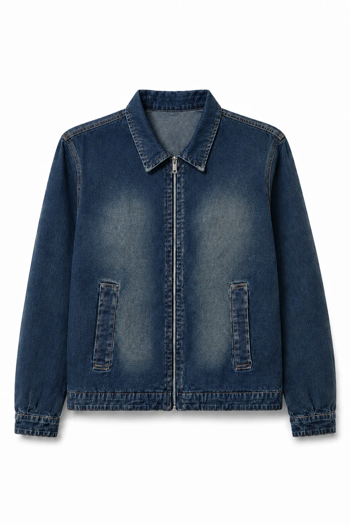 Hardy Mavi Lüks Street Crop %100 Pamuk Denim Erkek Kot Ceket
