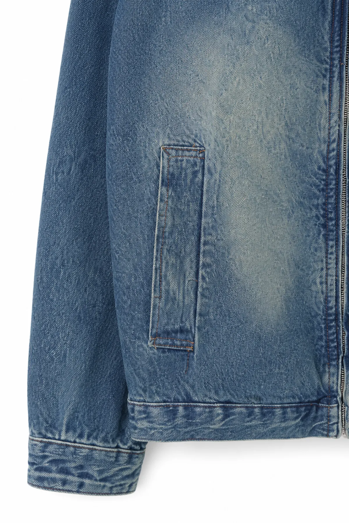 Hardy Buz Mavisi Lüks Street Crop %100 Pamuk Denim Erkek Kot Ceket