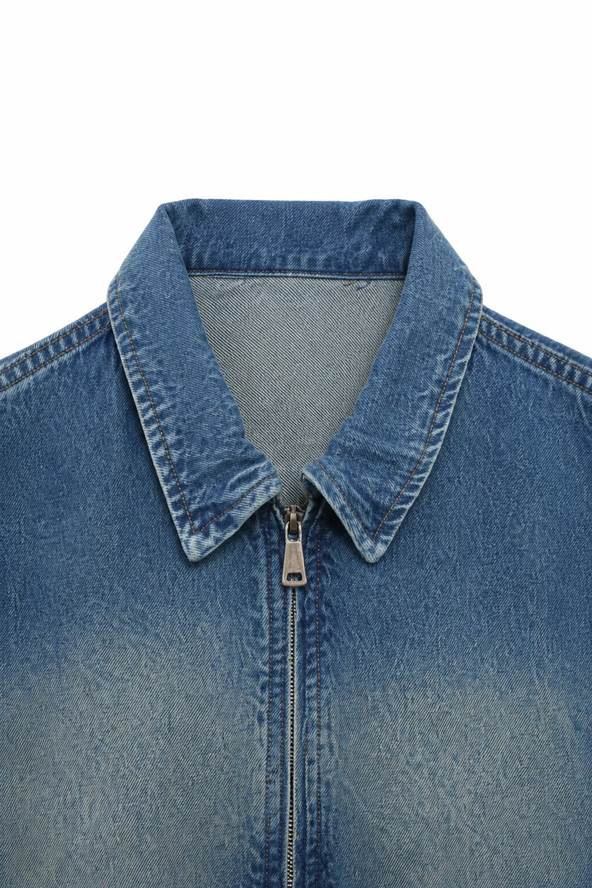 Hardy Buz Mavisi Lüks Street Crop %100 Pamuk Denim Erkek Kot Ceket