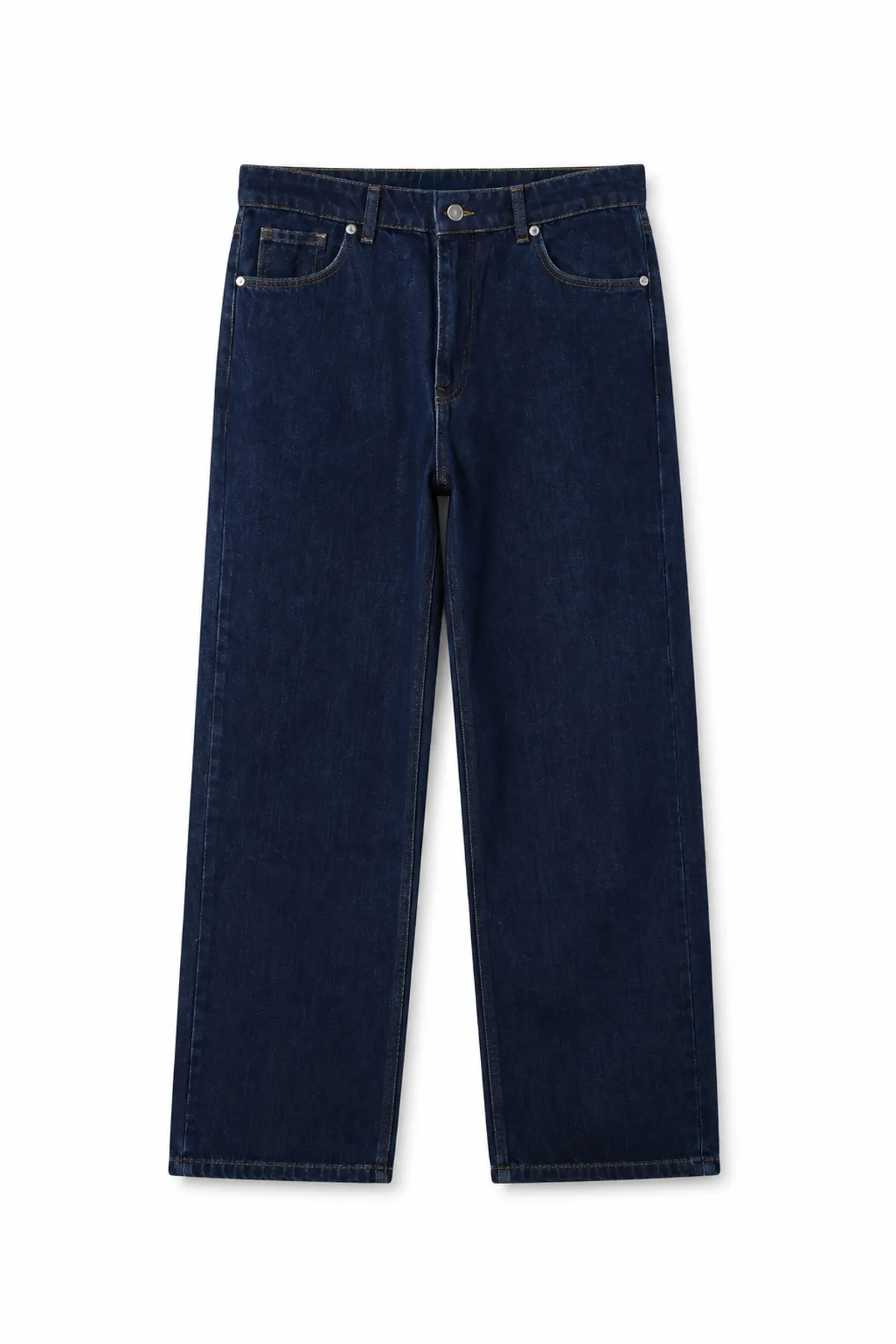 Crowe Lacivert Baggy Street %100 Pamuk Denim Erkek Kot Pantolon