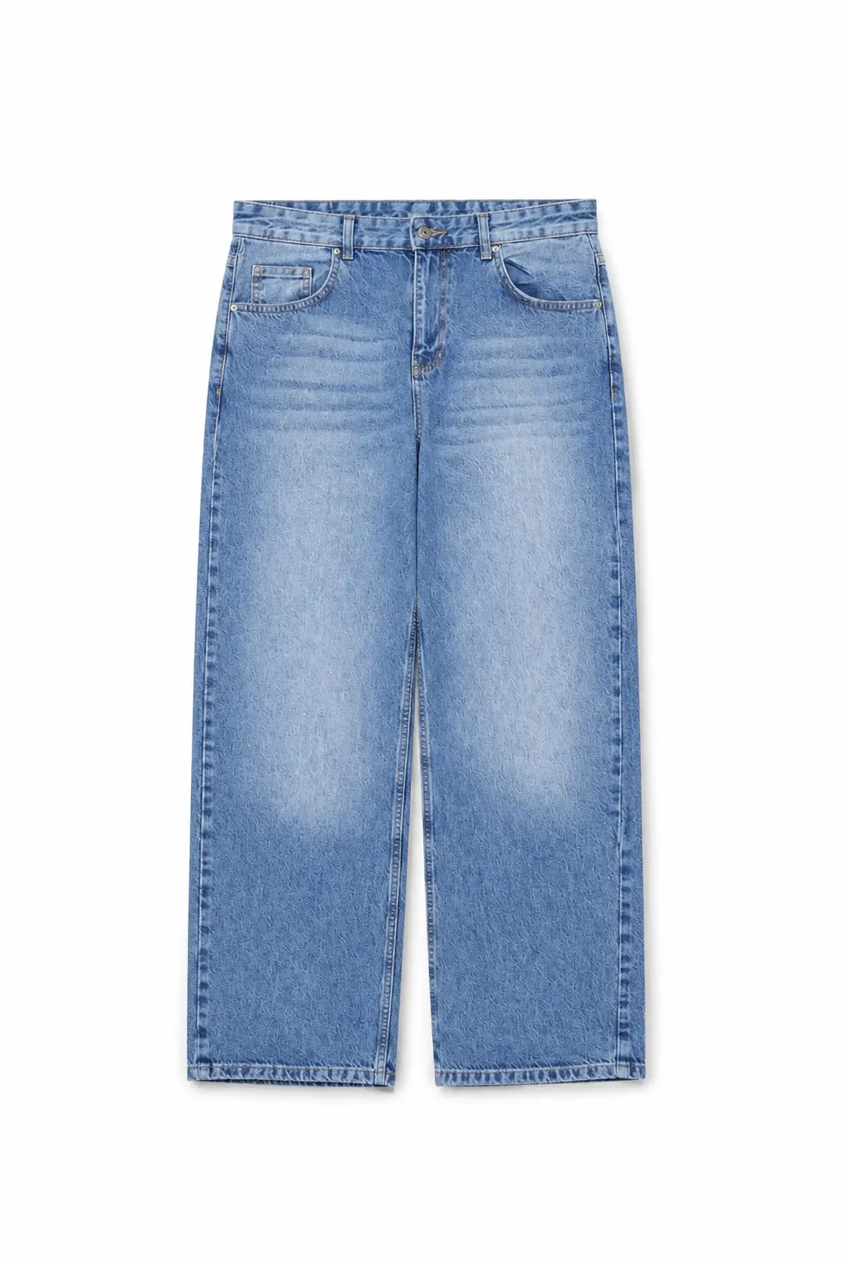 Dagon - Mavi - Baggy Style - %100 Pamuk Denim - Erkek Pantolon