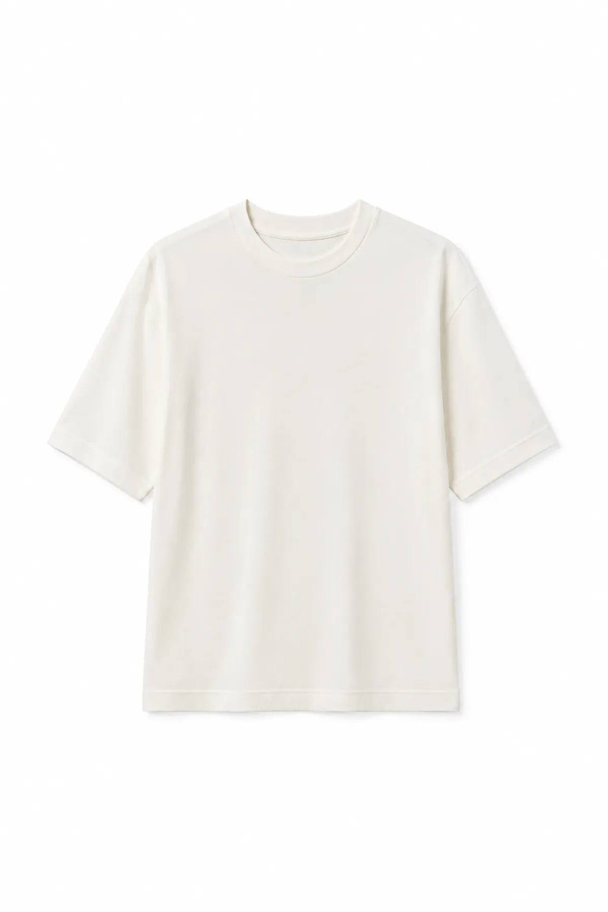 Soot - Beyaz - Oversize Pamuklu - Kısa Kollu Erkek Tshirt
