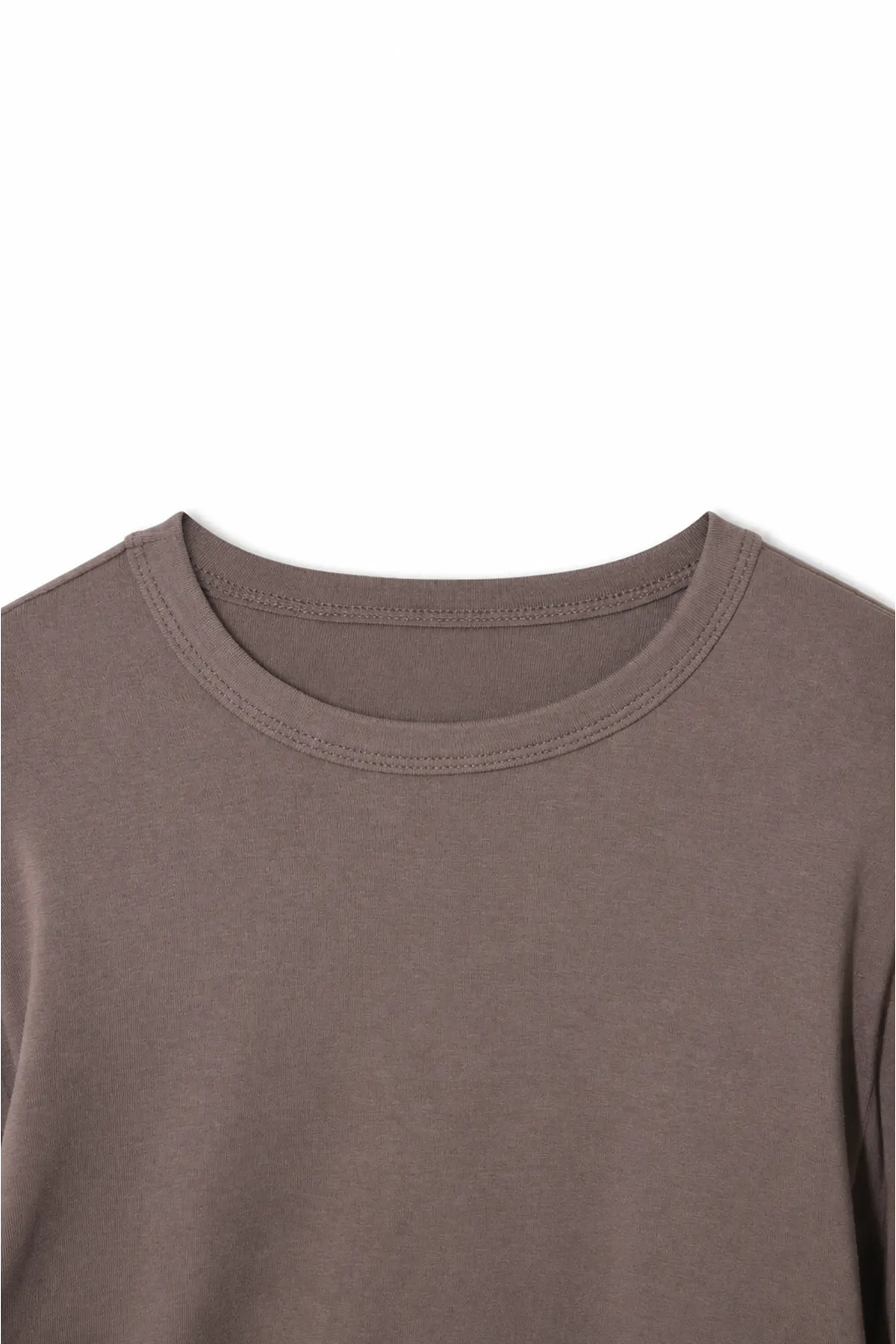 Thorn - Kahverengi - Bisiklet Yaka Uzun Kollu - %100 Pamuk - Erkek Tshirt