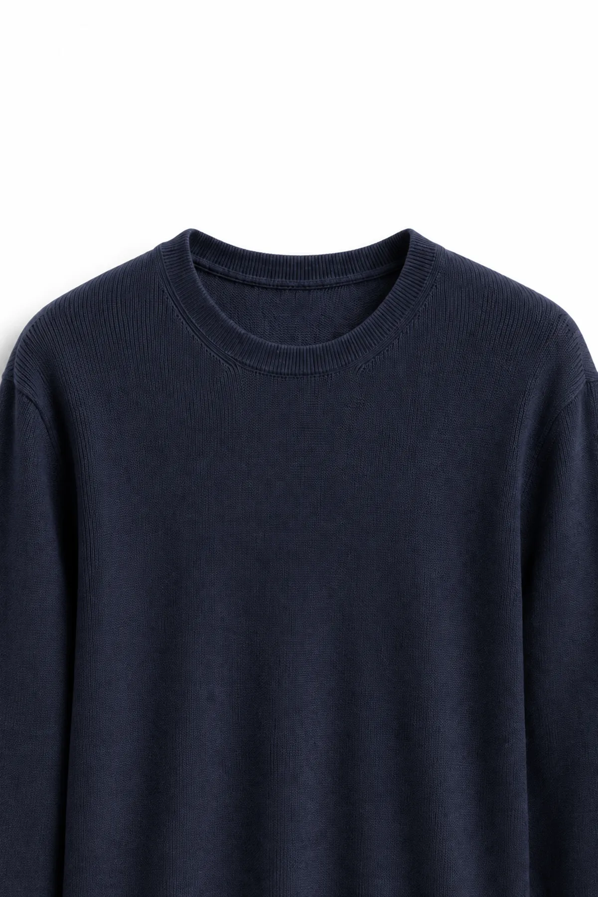 Quill - Navy - Pamuklu Bisiklet Yaka - Erkek Kazak