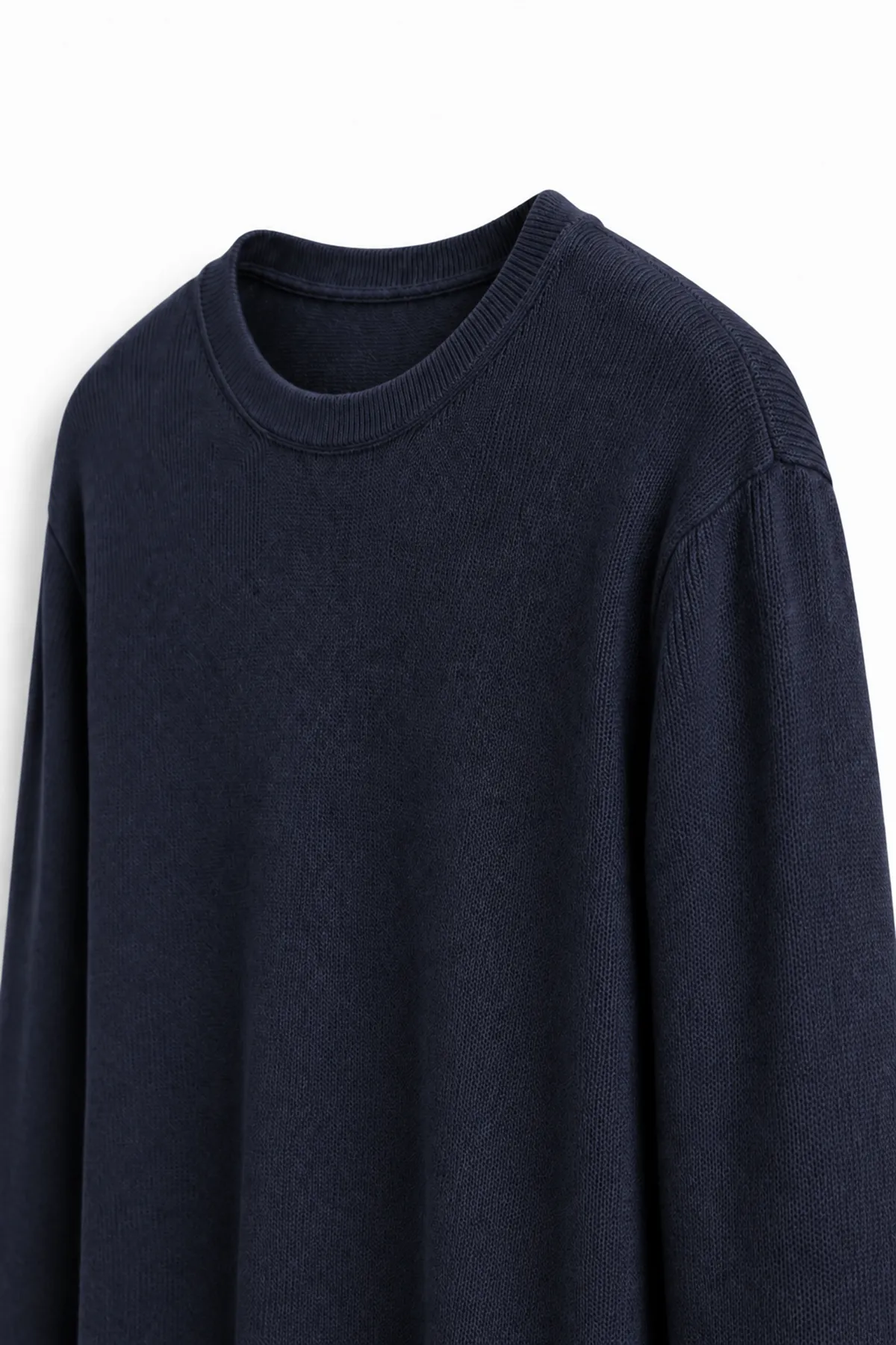 Quill - Navy - Pamuklu Bisiklet Yaka - Erkek Kazak