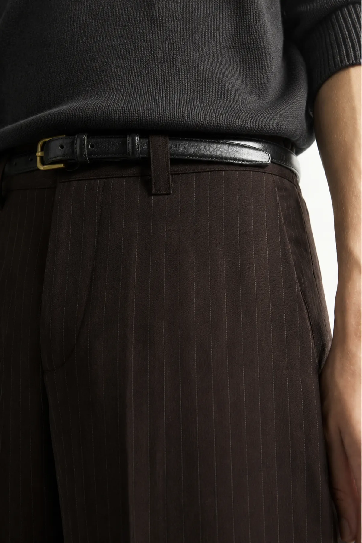 Rugged - Kahve - Japon BAGGY  - Poliviskon Klasik - Erkek Pantolon