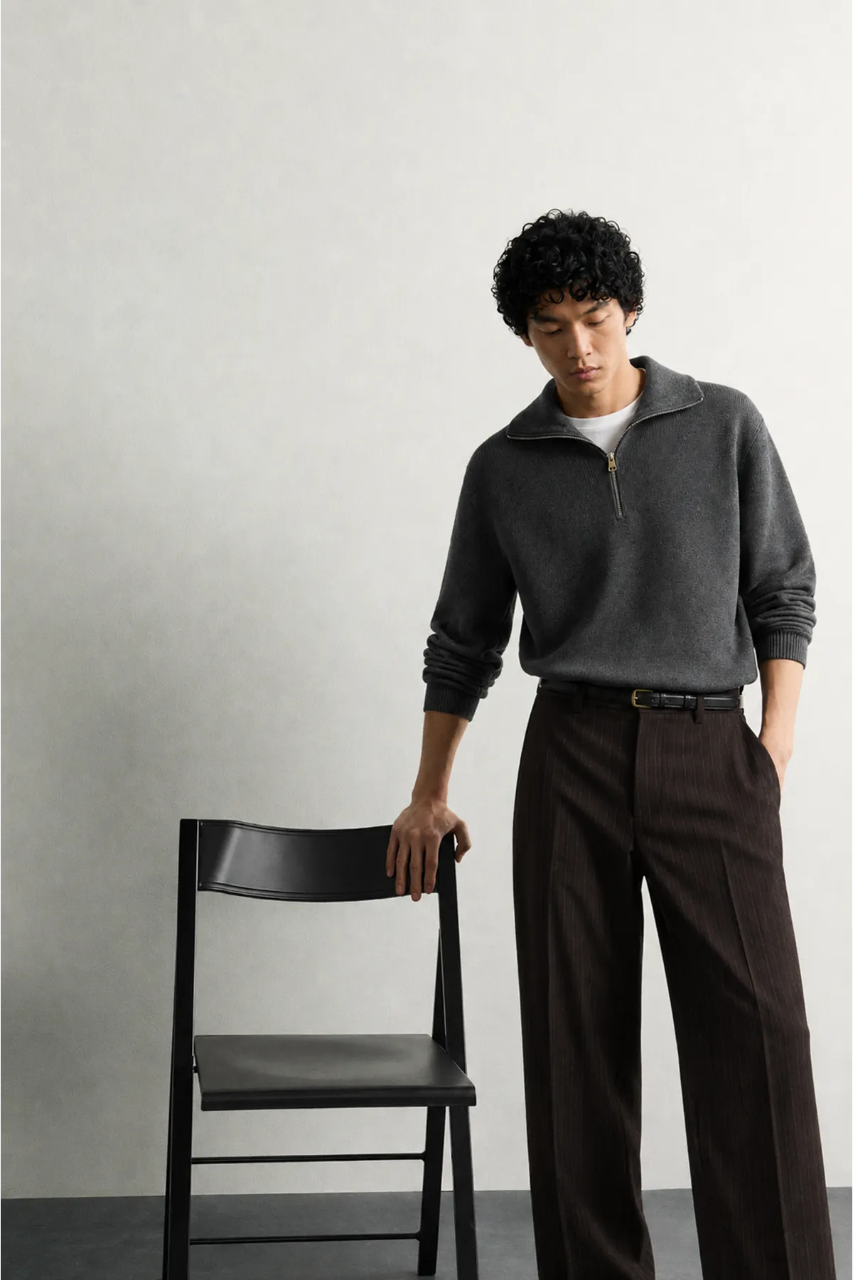 Rugged - Kahve - Japon BAGGY  - Poliviskon Klasik - Erkek Pantolon