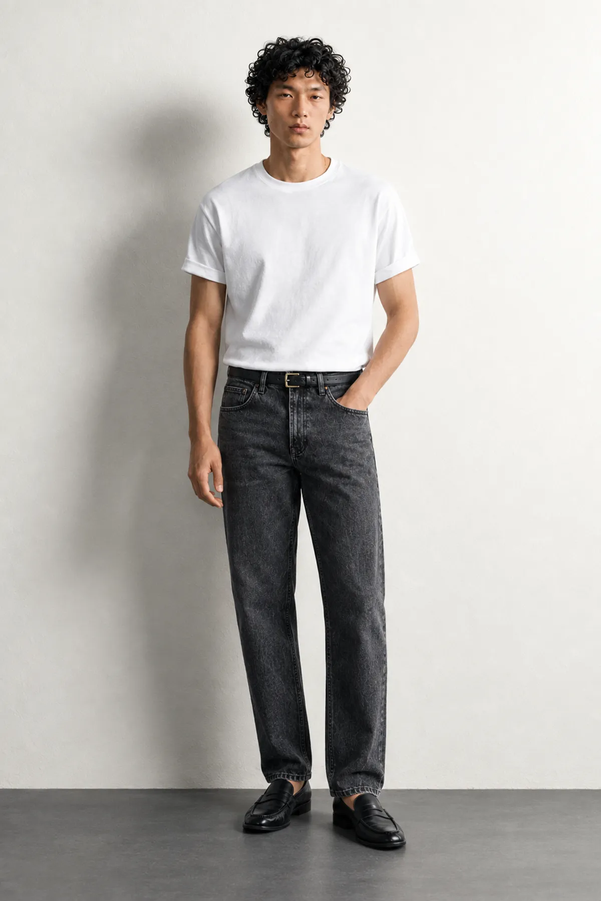 Brick - Antrasit - Tapered Delüks Street - %100 Pamuk Denim - Erkek Kot Pantolon