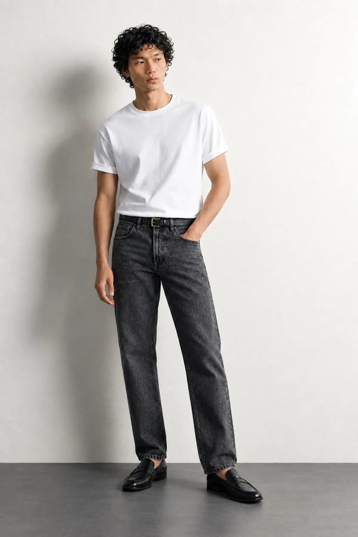 Brick - Antrasit - Tapered Delüks Street - %100 Pamuk Denim - Erkek Kot Pantolon