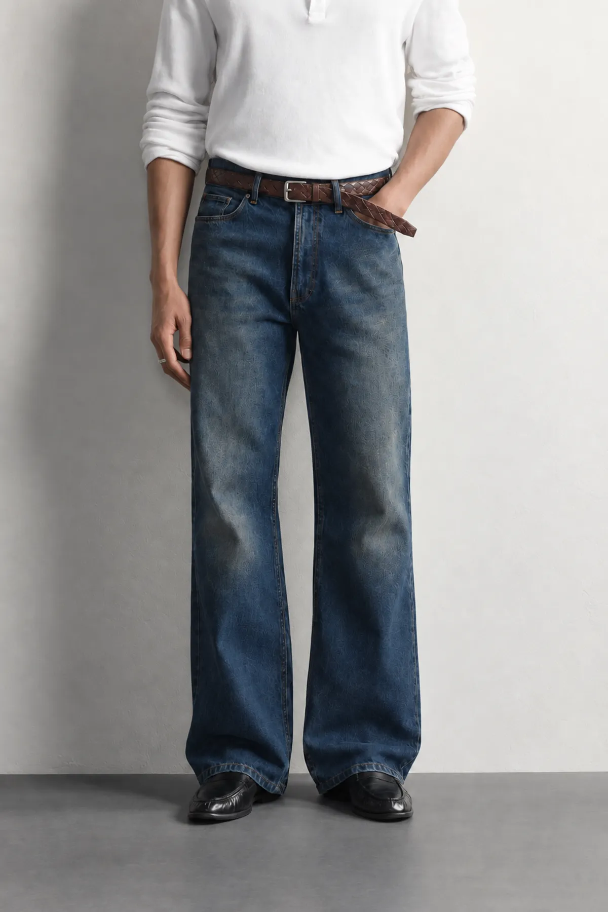 Rigg - Mavi - Bootcut Lüks Street - %100 Pamuk Denim - Erkek Kot Pantolon