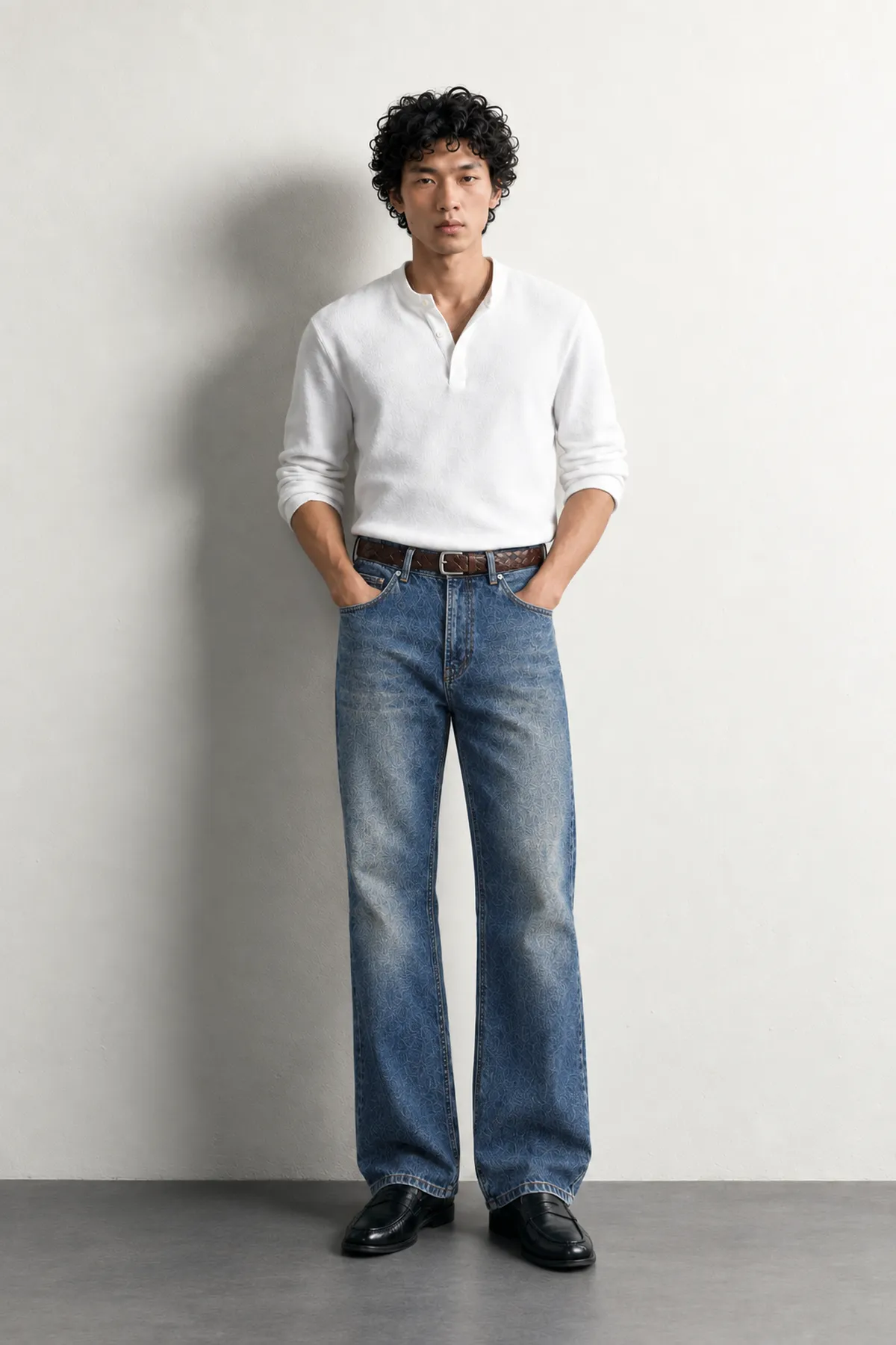 Rigg - Buz Mavisi - Bootcut Lüks Street - %100 Pamuk Denim - Erkek Kot Pantolon