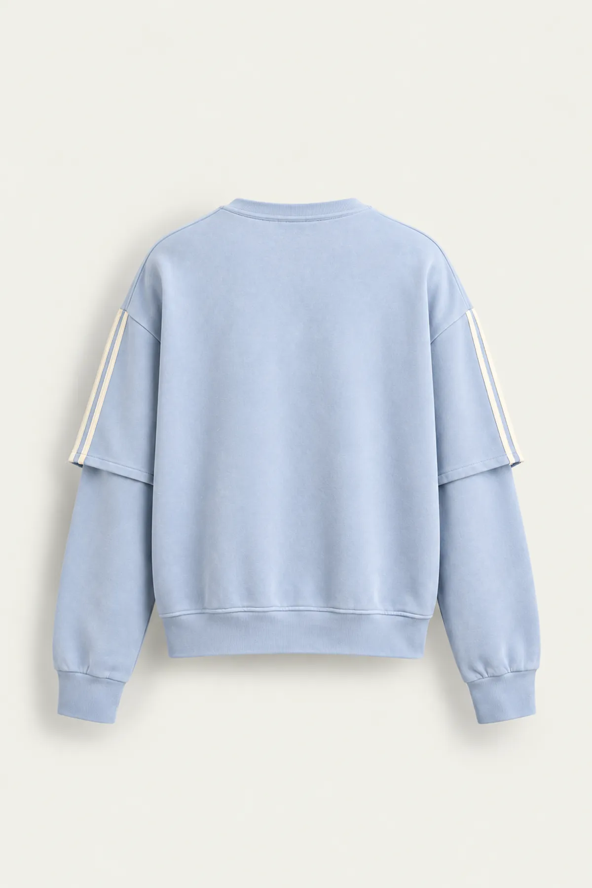 Arlo - Bebe Mavi - Bisiklet Yaka %100 Pamuk - Erkek Sweatshirt
