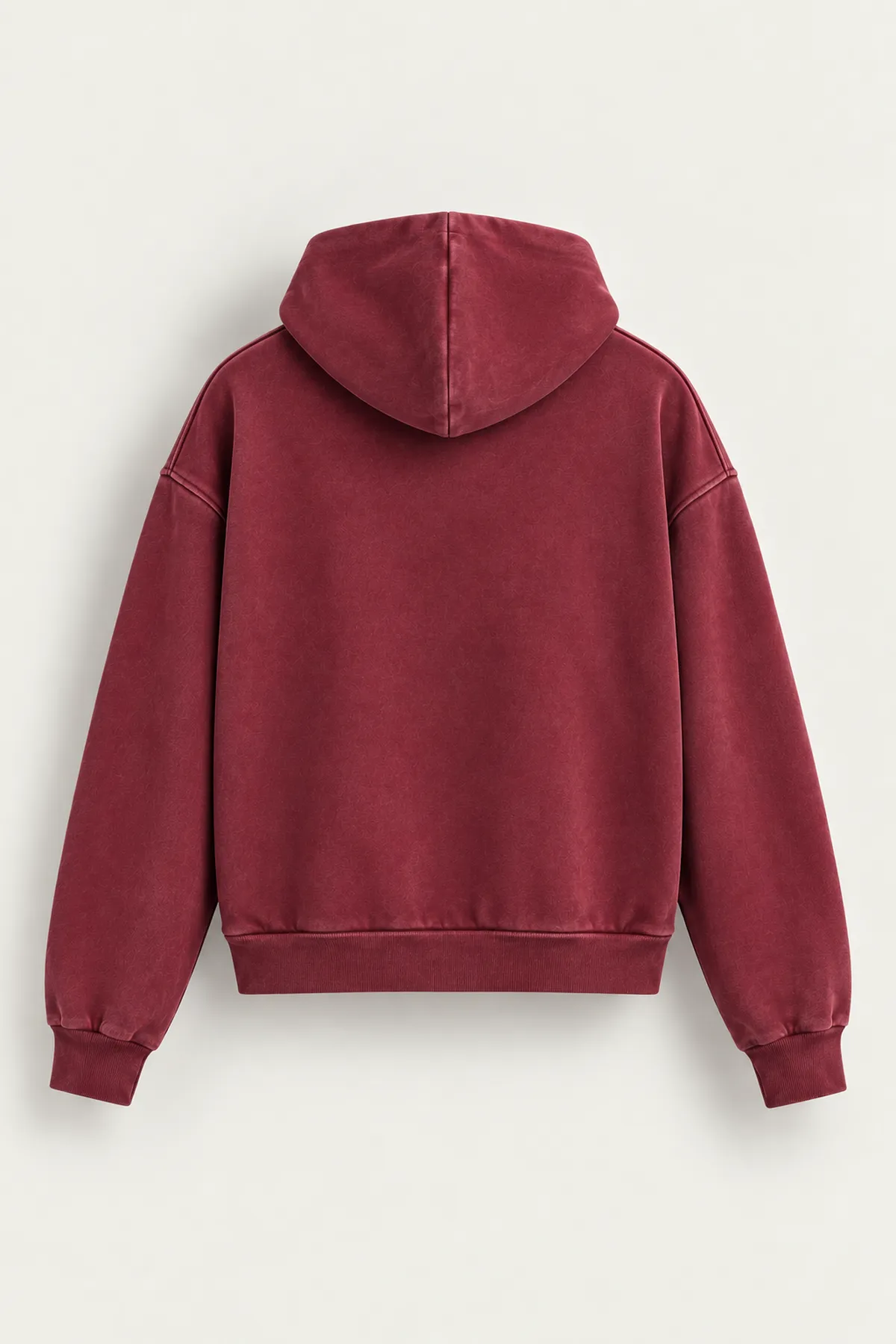 Weldon - Bordo - Kapüşonlu Fermuarlı %100 Pamuk - Erkek Sweatshirt