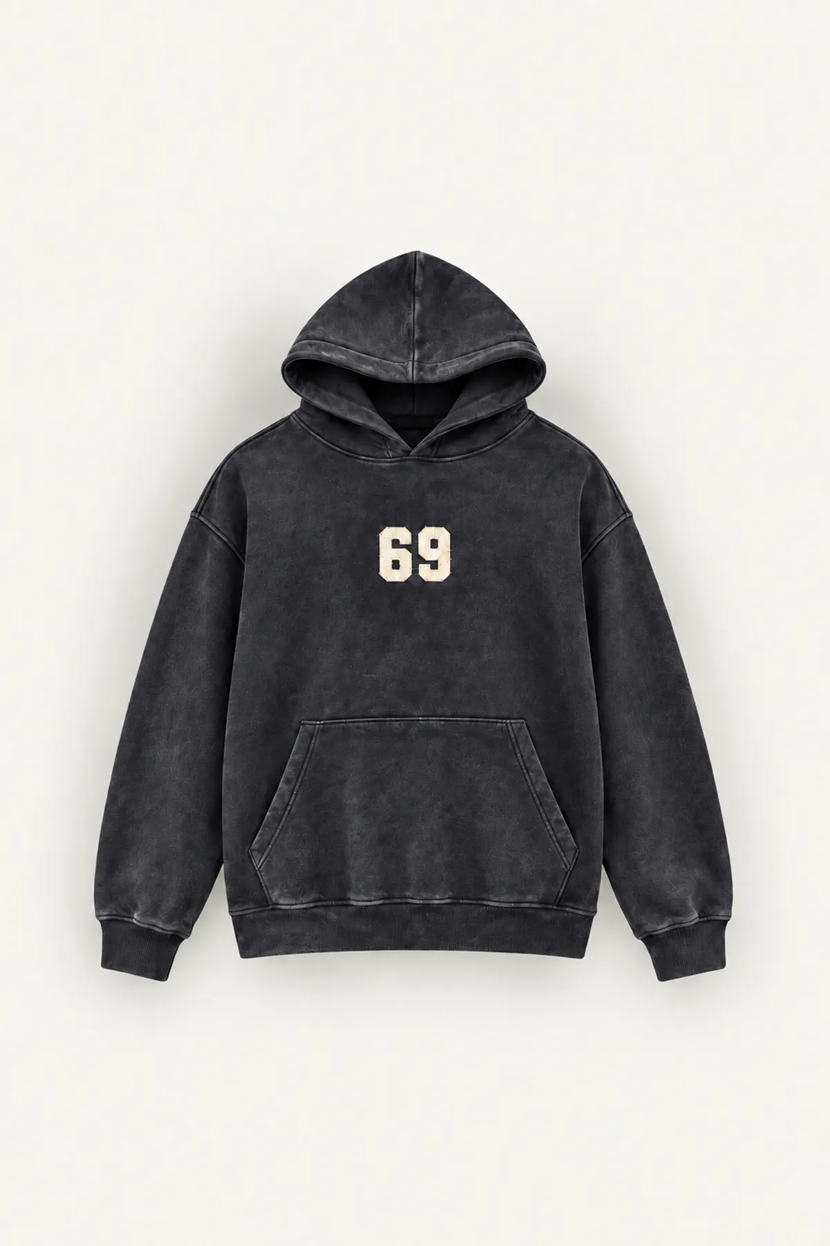Six Nine - Siyah - Kapüşonlu Çift Fermuarlı - Pamuklu Erkek Sweatshirt