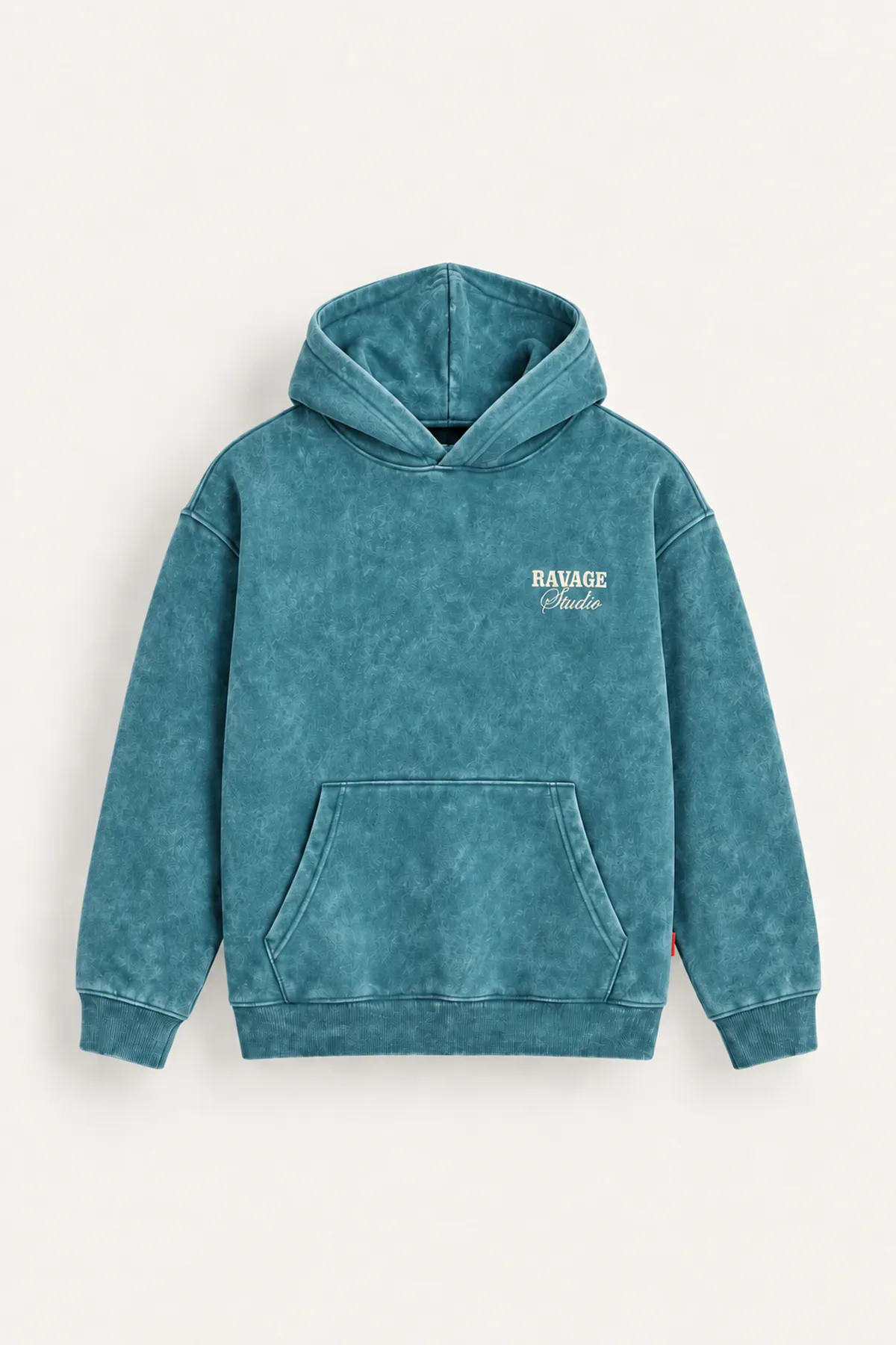 Ravage - Yeşil - Kapüşonlu Çift Fermuarlı - Pamuklu Erkek Sweatshirt