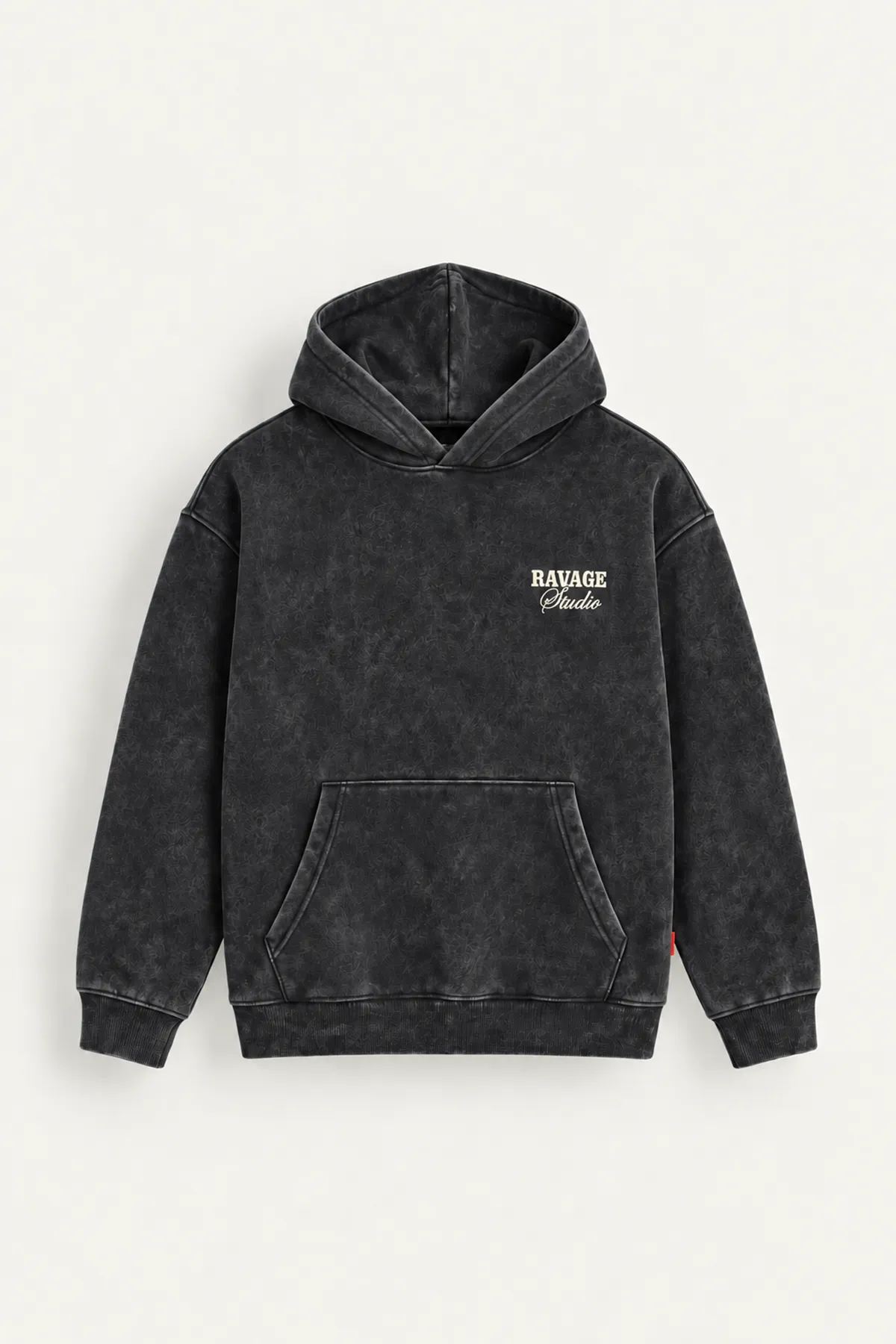 Ravage - Siyah - Kapüşonlu Çift Fermuarlı - Pamuklu Erkek Sweatshirt