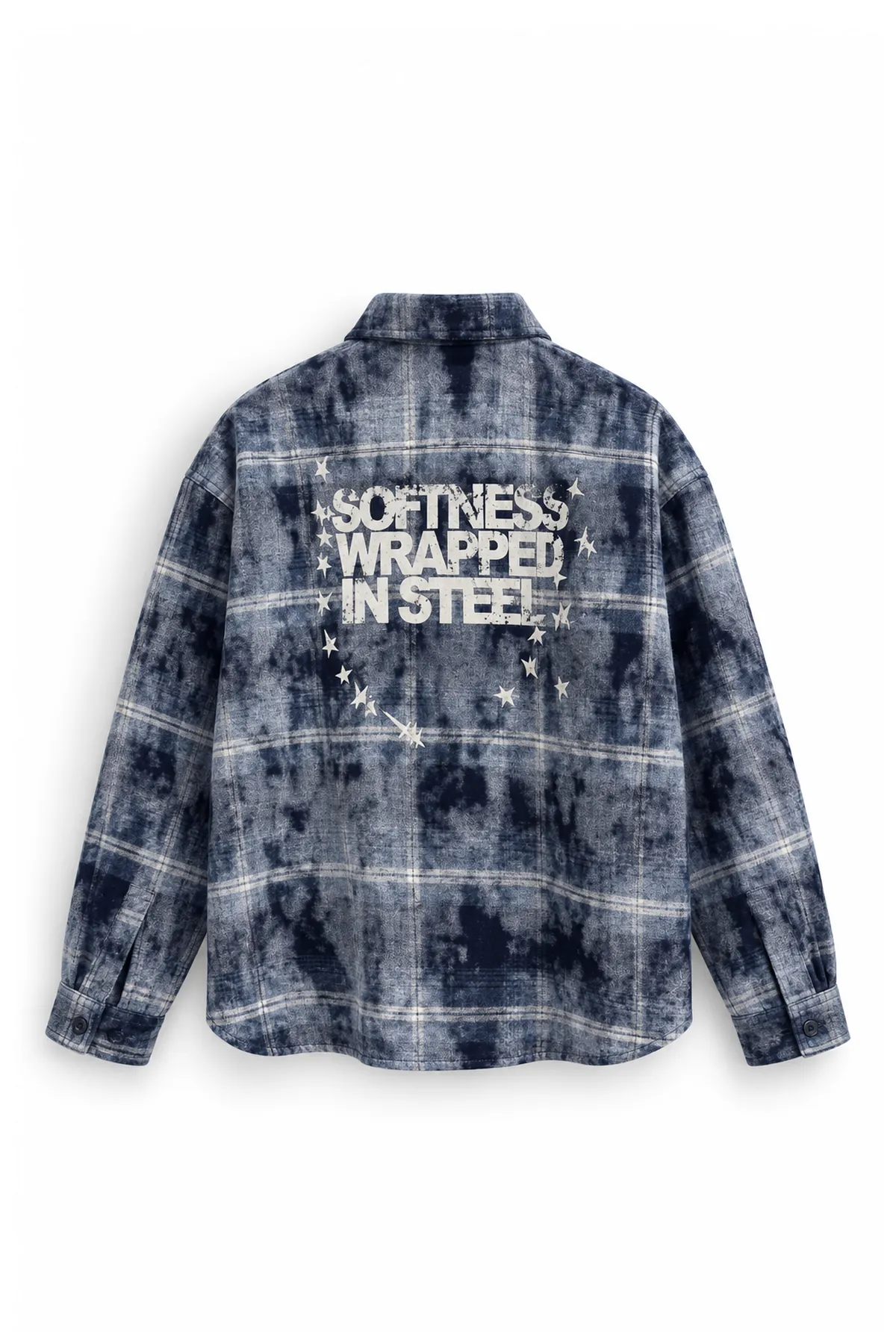 Softness - Mavi - Regular Fit - Kaşe - Erkek Oduncu Gömlek