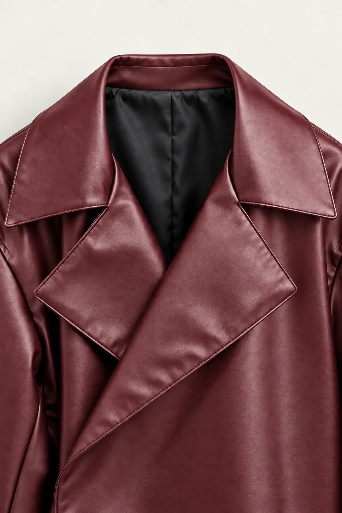 Derek - Bordo - Crop - Erkek Deri Ceket